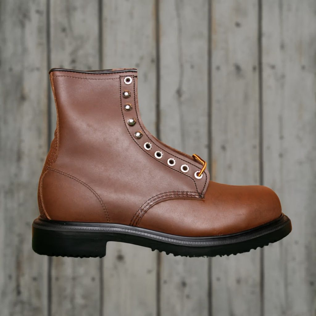 Vintage Red Wing 4440 Moc Toe Boots Brown Steel Toe Men\'s Made in USA Size 9‎ E Vintage Red Wing Shoes Moc Toe Boots men Size | Mercari main image 3