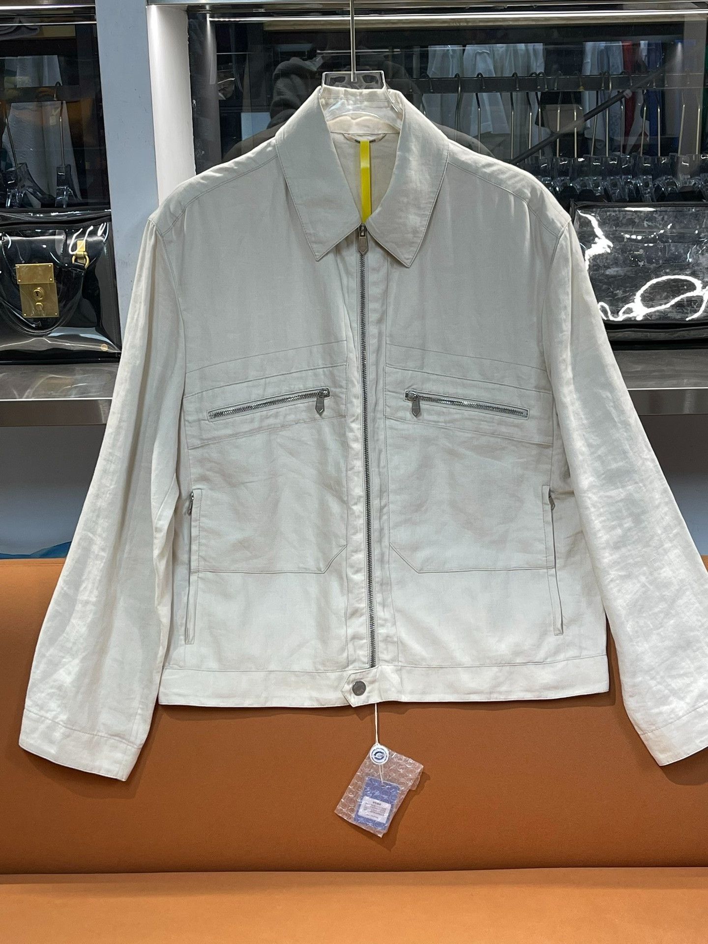 Hermes Hermès Linen Jacket Coat Size US M / EU 48-50 / 2 - 1 Thumbnail