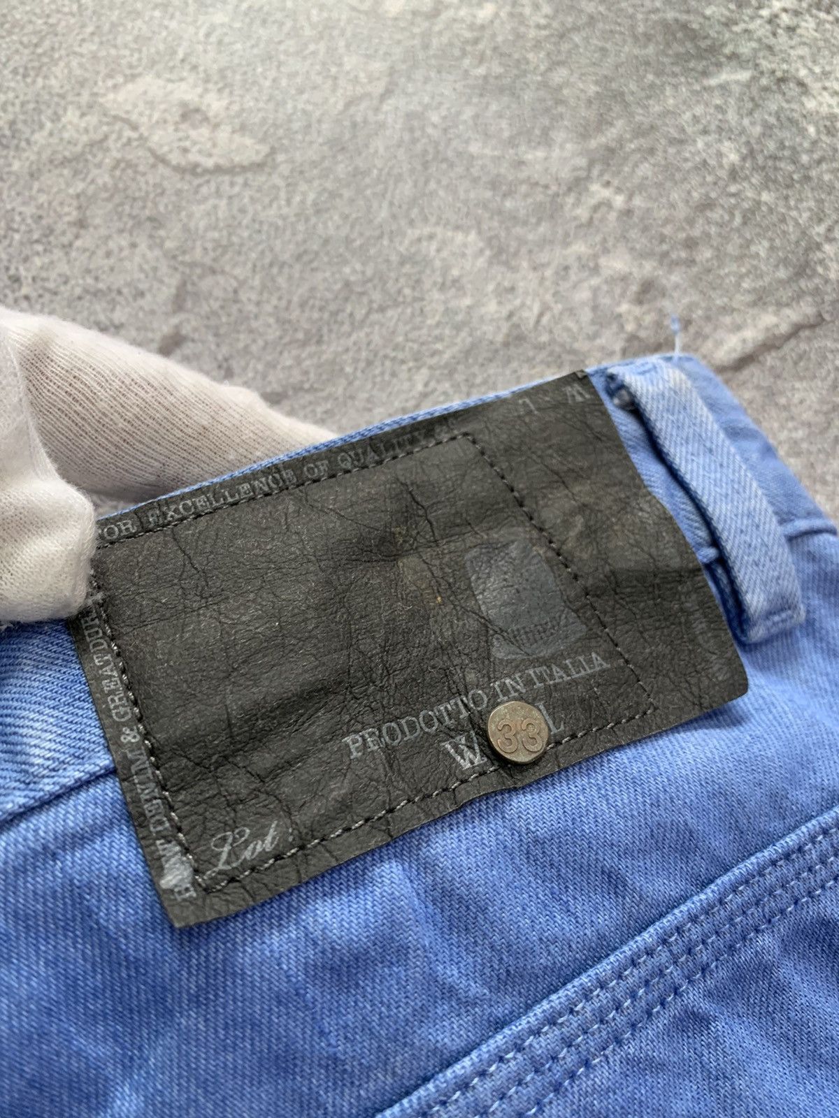 Diesel × Diesel Black Gold Diesel Black/Gold Demin Blue Pants Made in Italy size33 Size US 33 - 8 Thumbnail