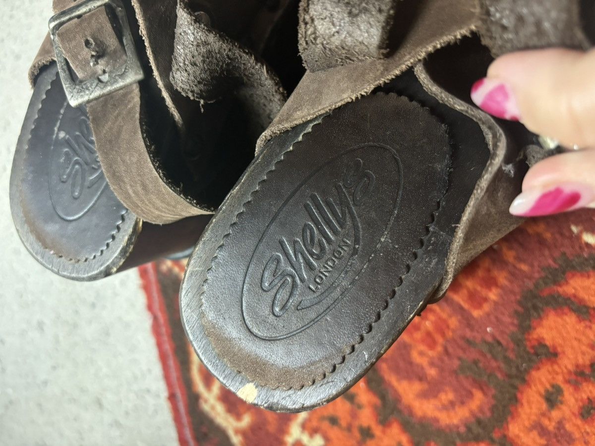 Japanese Brand × Vintage Vintage Shellys platform heels steampunk design shoes Size US 7 / IT 37 - 4 Thumbnail