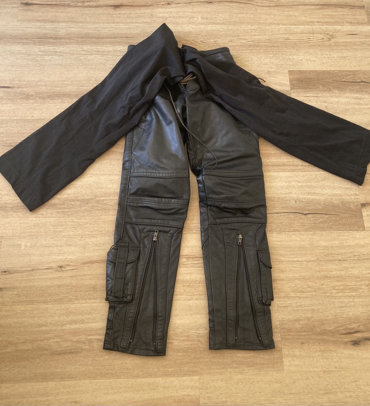 Other Vintage Custom Made Leather Pants Size 29" - 11 Thumbnail