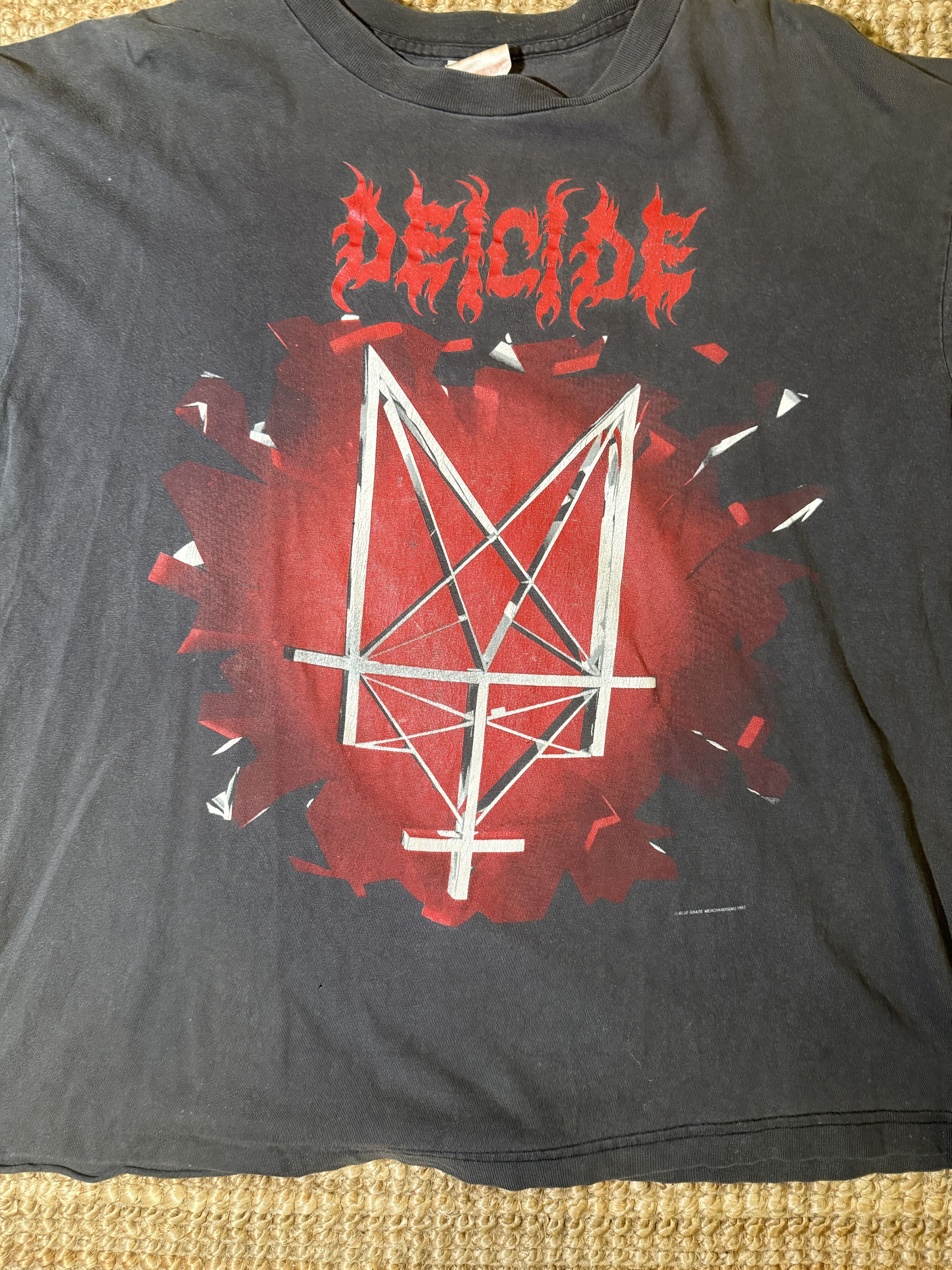 Vintage Vintage 1992 Deicide End Of God Blue Grape Shirt - Large Size US L / EU 52-54 / 3 - 2 Thumbnail