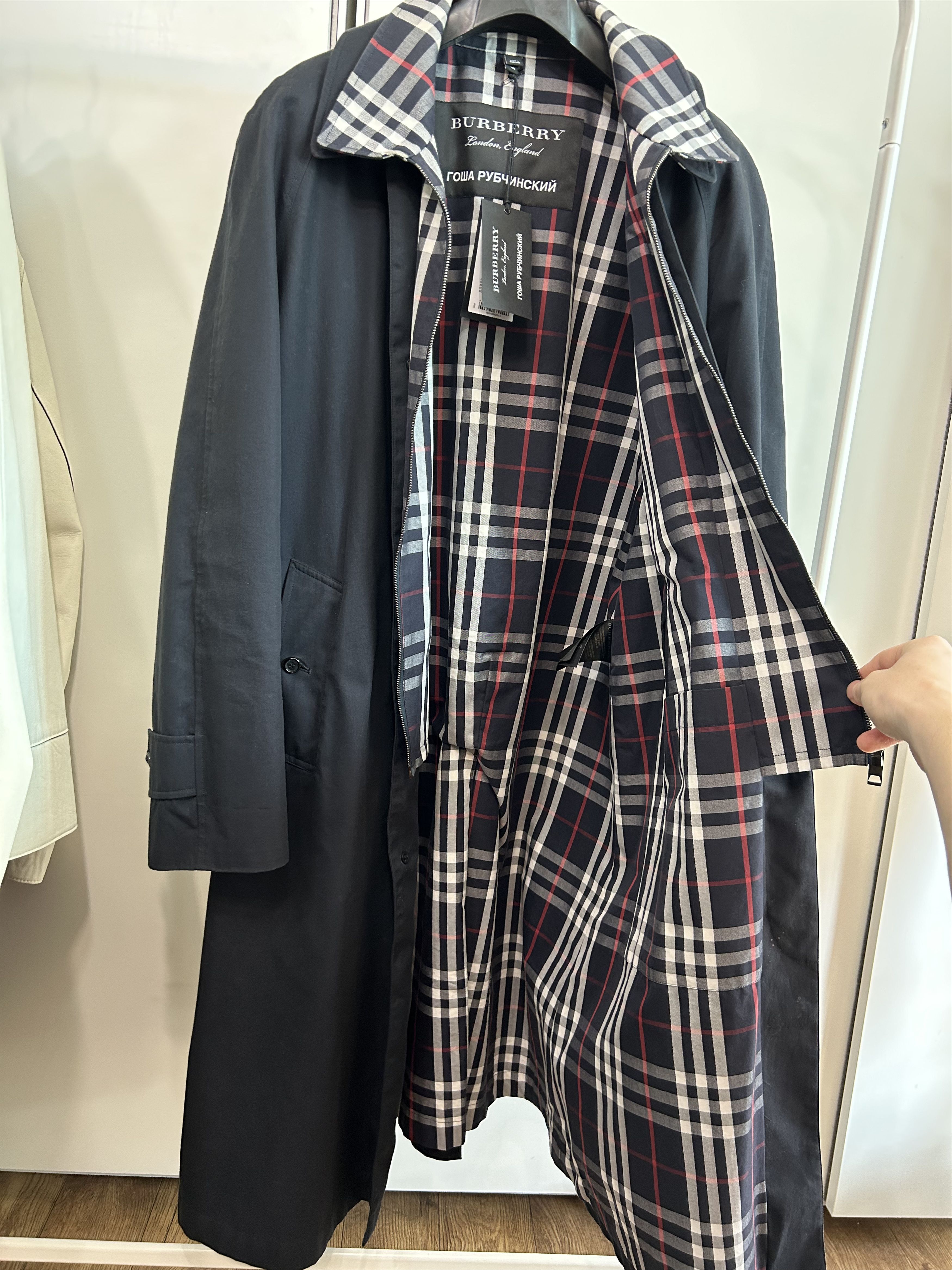 Burberry BURBERRY x GOSHA RUBCHINSKIY Layered Car Coat Size US M / EU 48-50 / 2 - 7 Thumbnail