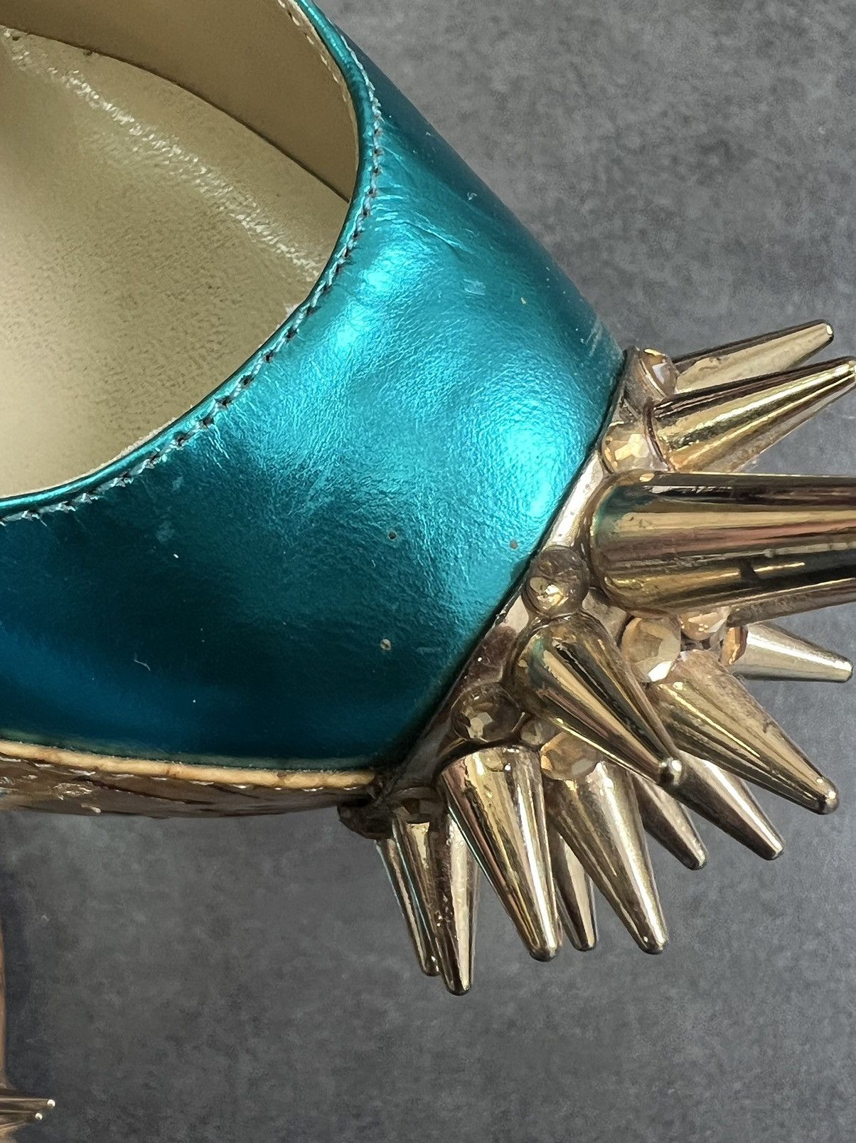 Christian Louboutin × Vintage Vintage Christian Louboutin spikes rare heels Size US 6 / IT 36 - 12 Thumbnail