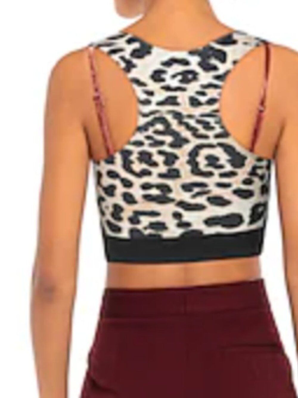 Paco Rabanne Rabanne Leopard-Print Jersey Crop Top Beige M Size M / US 6-8 / IT 42-44 - 4 Thumbnail