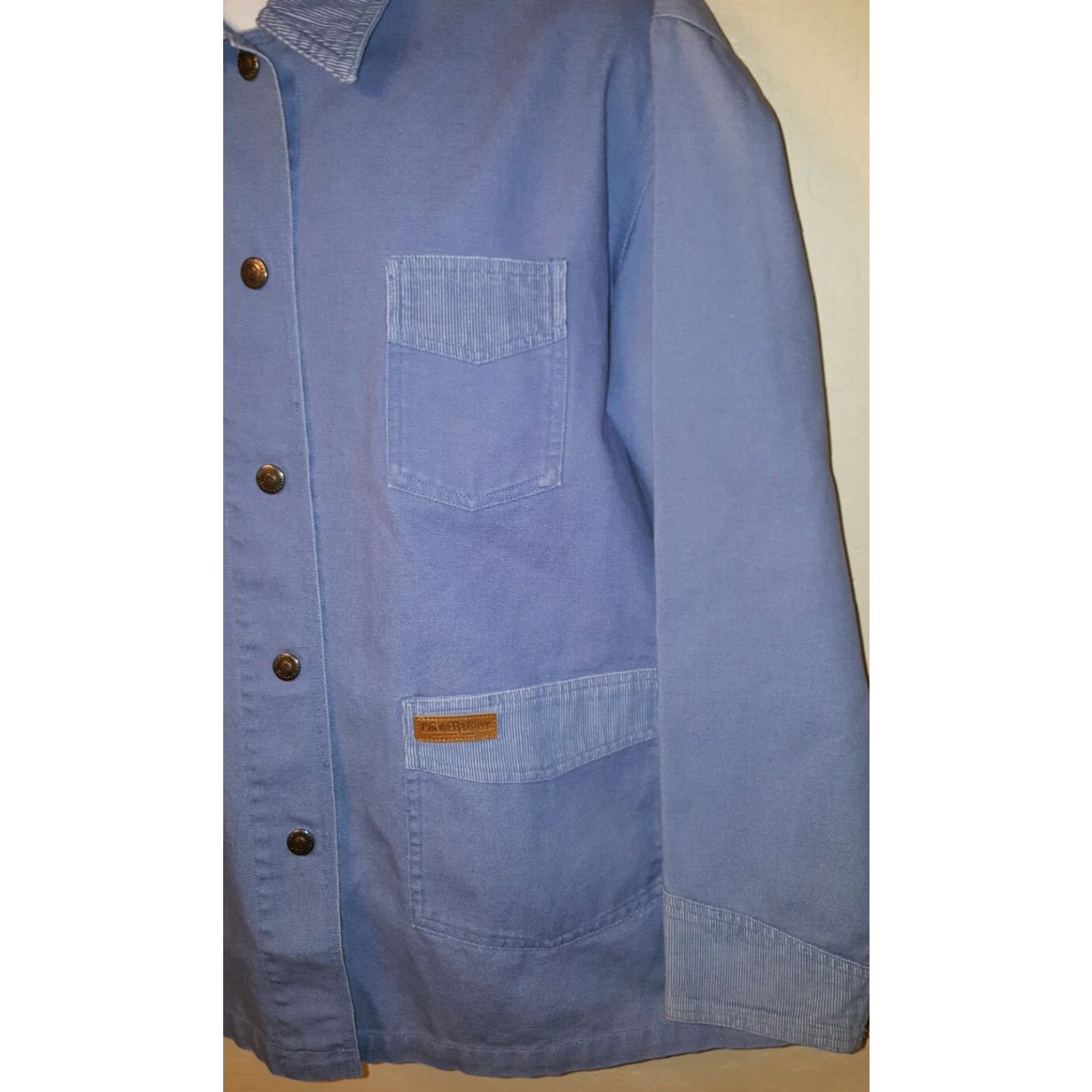Vintage Powder River Outfitters Western Jacket Blue Canvas XL Casual Mens Size US XL / EU 56 / 4 - 3 Thumbnail