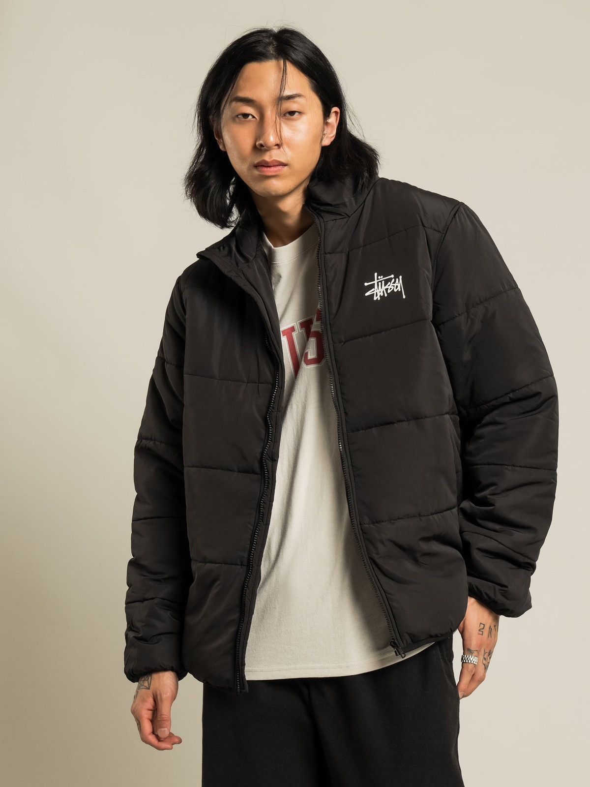 Stussy Stussy Lightweight Collared Puffer Jacket Size US L / EU 52-54 / 3 - 2 Thumbnail