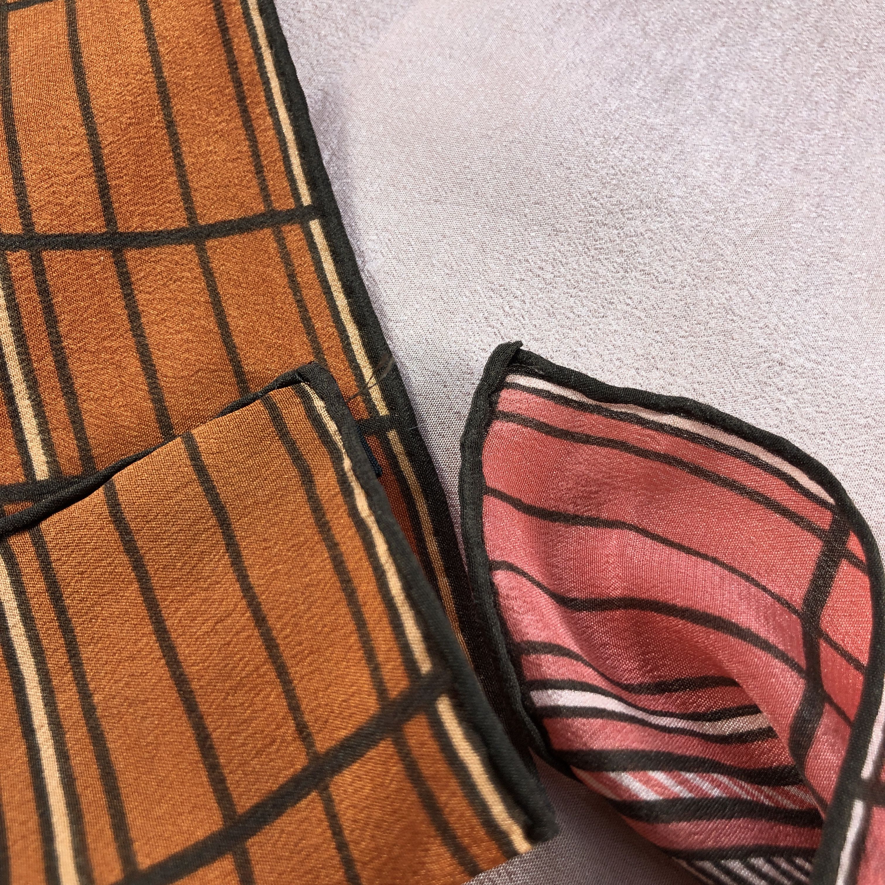 Pierre Cardin Pierre Cardin Luxury Hand Rolled Silk Scarf M1128 Size ONE SIZE - 5 Thumbnail