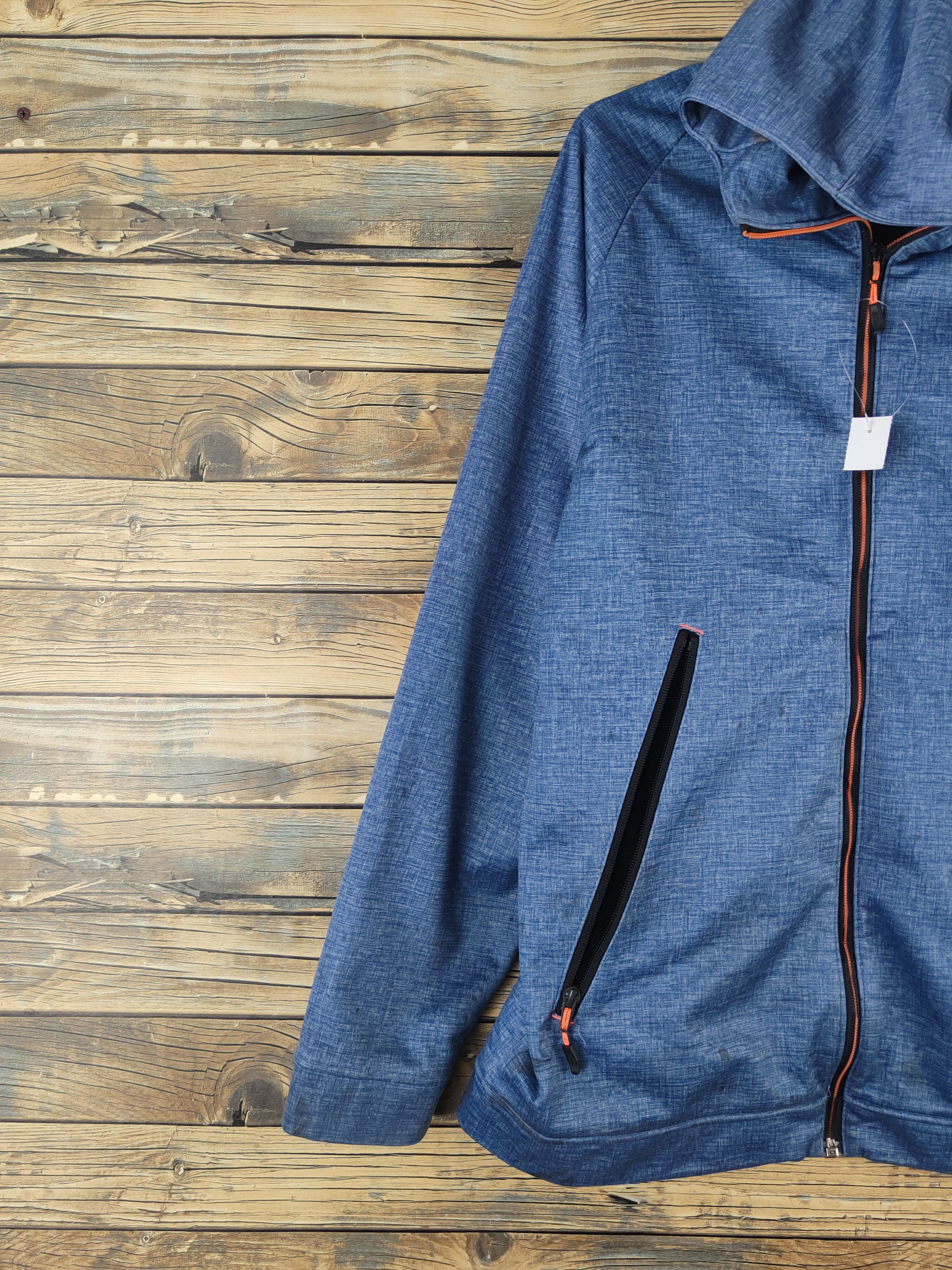 Japanese Brand Find Out Blue Nylon Sportswear Hoodie Sweaters #W2253 Size US L / EU 52-54 / 3 - 3 Thumbnail
