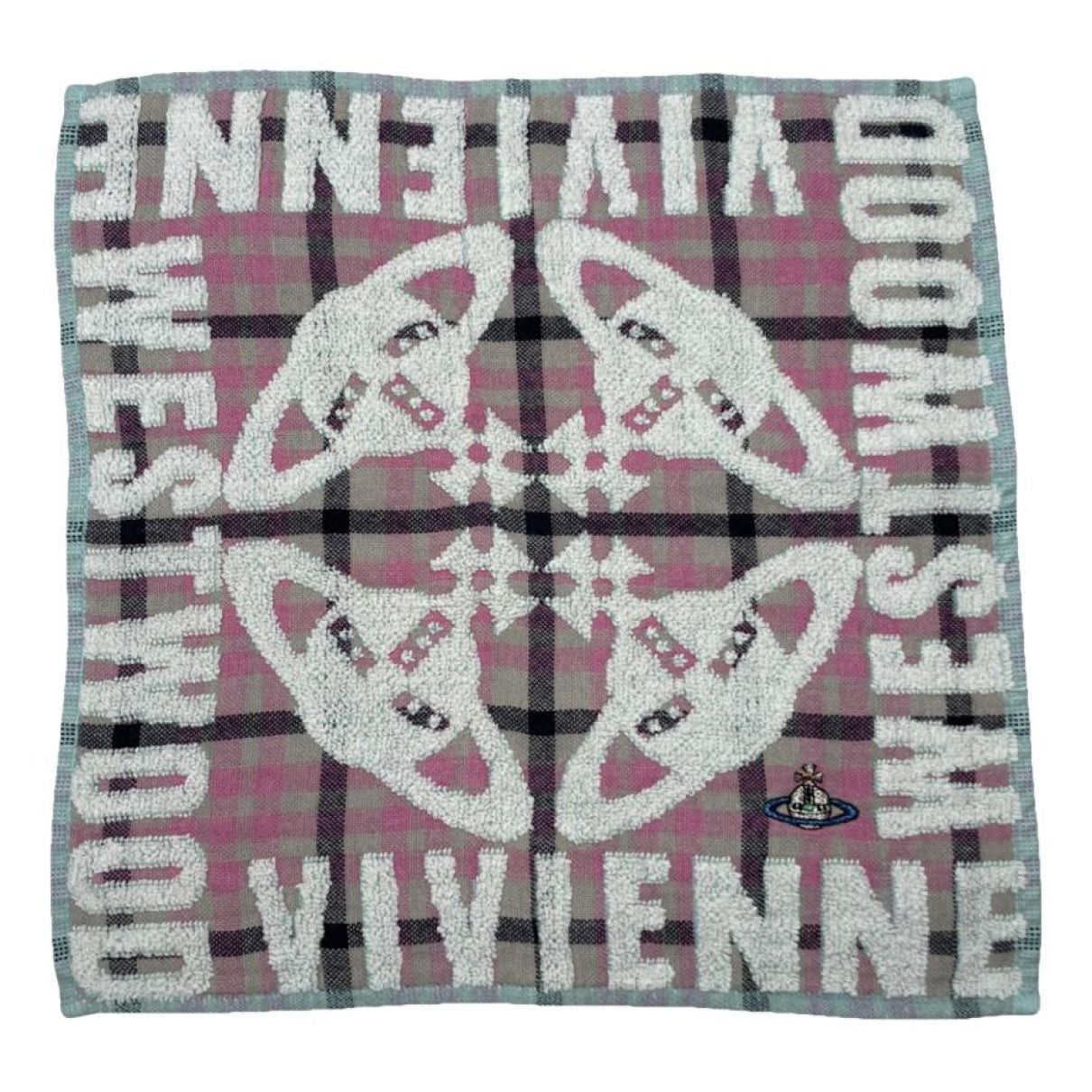 Vivienne Westwood Pink Silk Scarf Size ONE SIZE - 1 Thumbnail