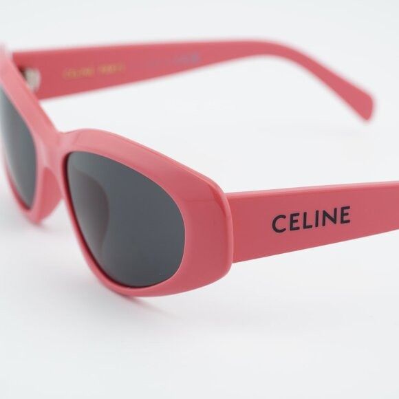 Celine Celine CL40279U 72A Sunglasses Pink Cat Eye Frame, Grey Size ONE SIZE - 8 Thumbnail