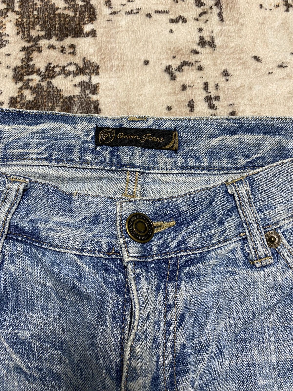 Le Grande Bleu (L.G.B.) Rare Baggy Jean With Emroidery Feather💥 Size US 30 / EU 46 - 11 Thumbnail