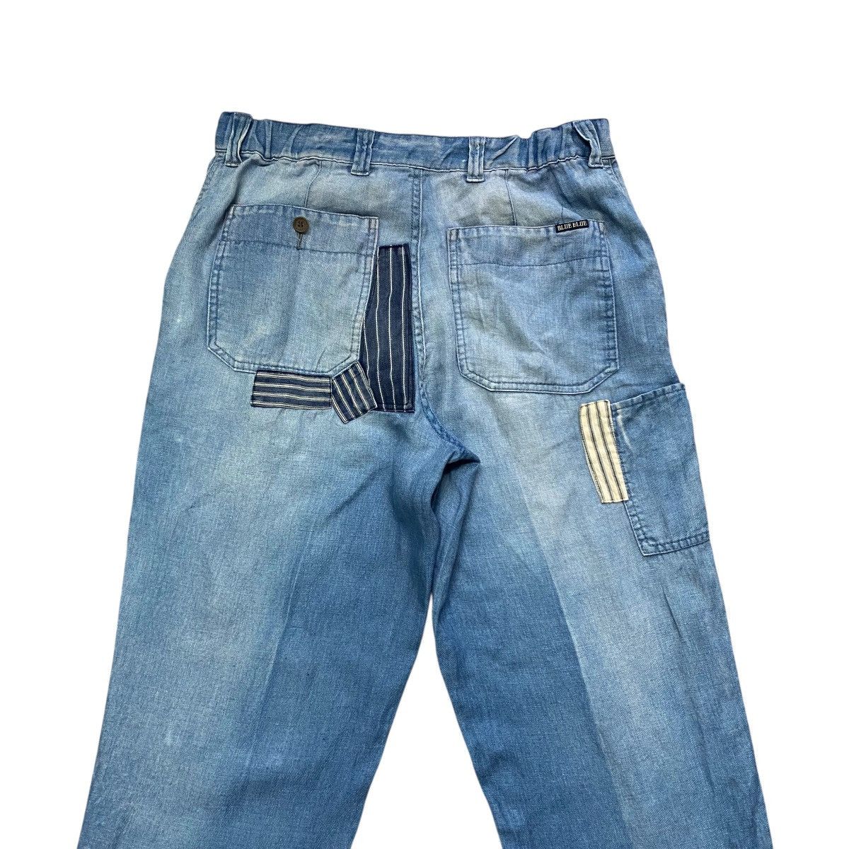 Blue Blue Japan Blue Blue Boro Patchwork Denim Relaxed Pants Size US 32 / EU 48 - 11 Thumbnail