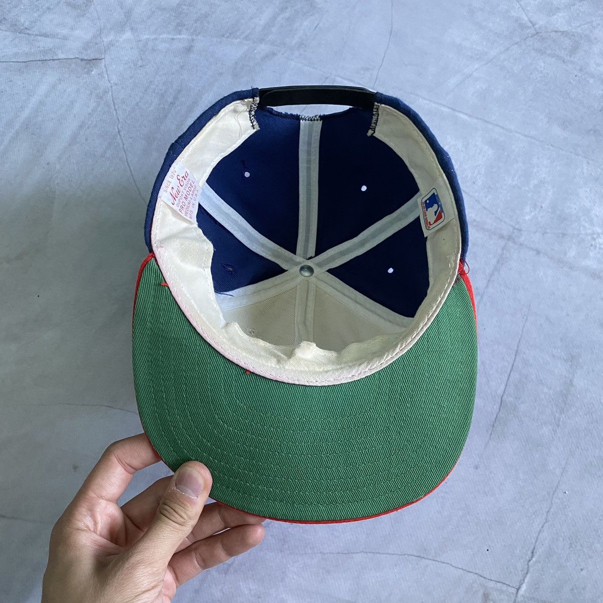MLB × Vintage Vintage 80s Chicago White Sox New Era Rare Big Logo MLB Cap Size ONE SIZE - 8 Thumbnail