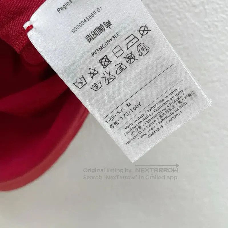 Valentino Valentino Red Cotton Men's Summer T-Shirt . Size US M / EU 48-50 / 2 - 5 Thumbnail