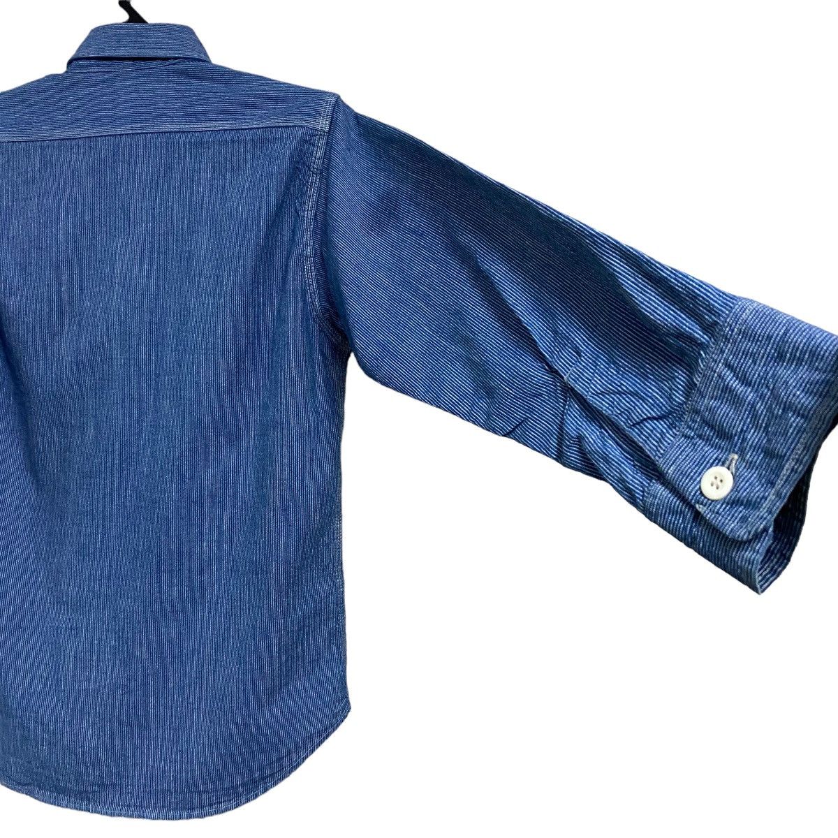 Sugar Cane Sugar Cane Pinstriped Wabash Indigo Denim Button Up Size US S / EU 44-46 / 1 - 15 Thumbnail