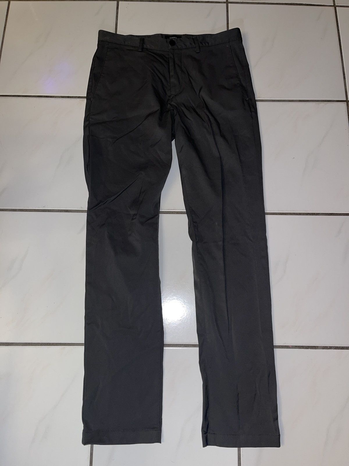 Theory Theory Men’s 31 Gray Zaine SW Neoteric Stretch Chino Pants Size US 31 - 2 Thumbnail
