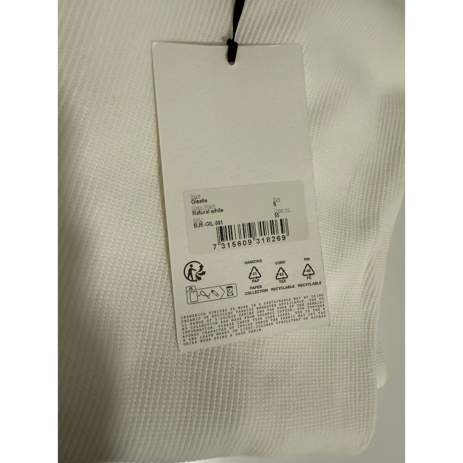 JEANERICA $180 New Jeanerica Giselle Long Sleeve - White - Small Size S / US 4 / IT 40 - 5 Thumbnail