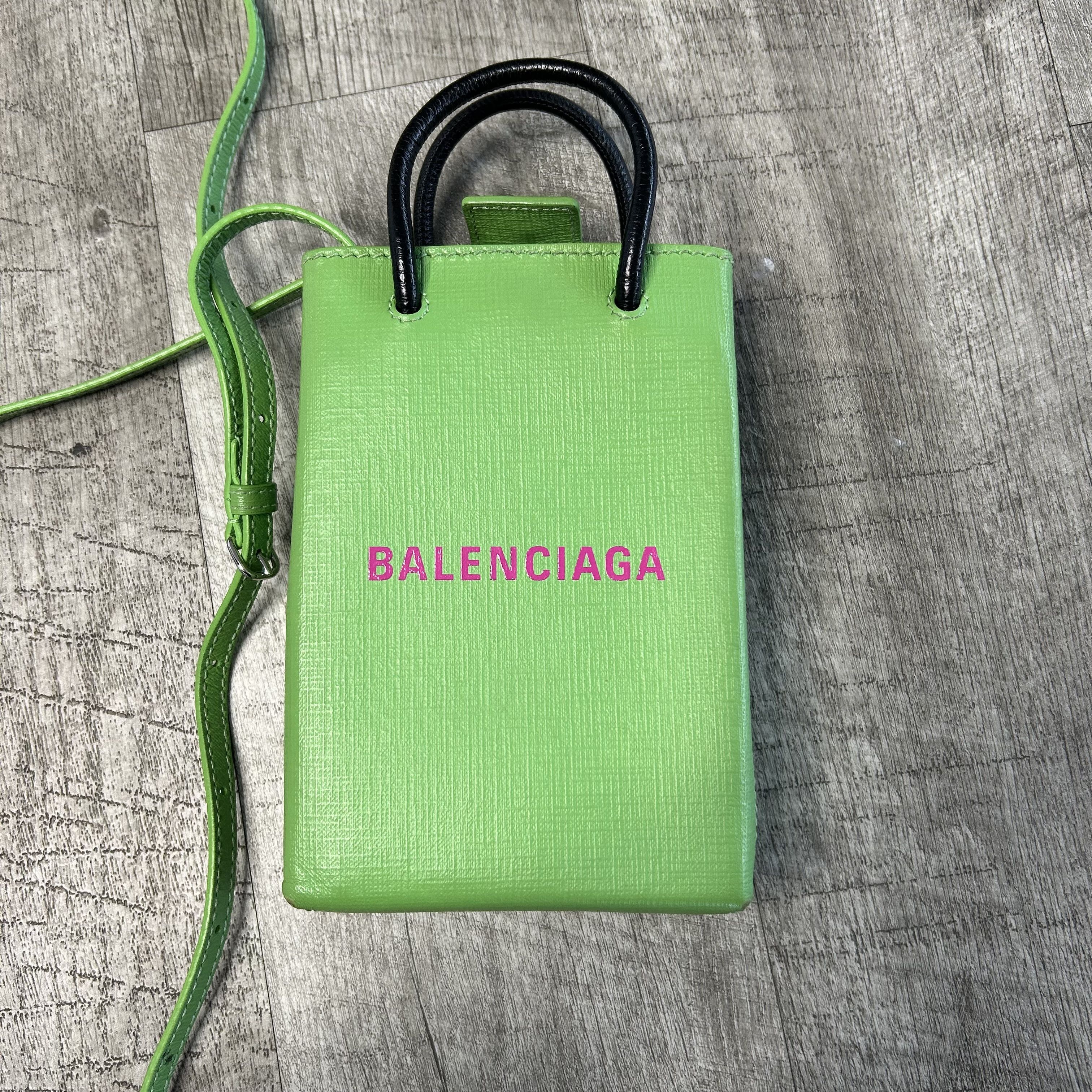 Balenciaga Balenciaga Mini Shopper Tote Green Size ONE SIZE - 2 Preview