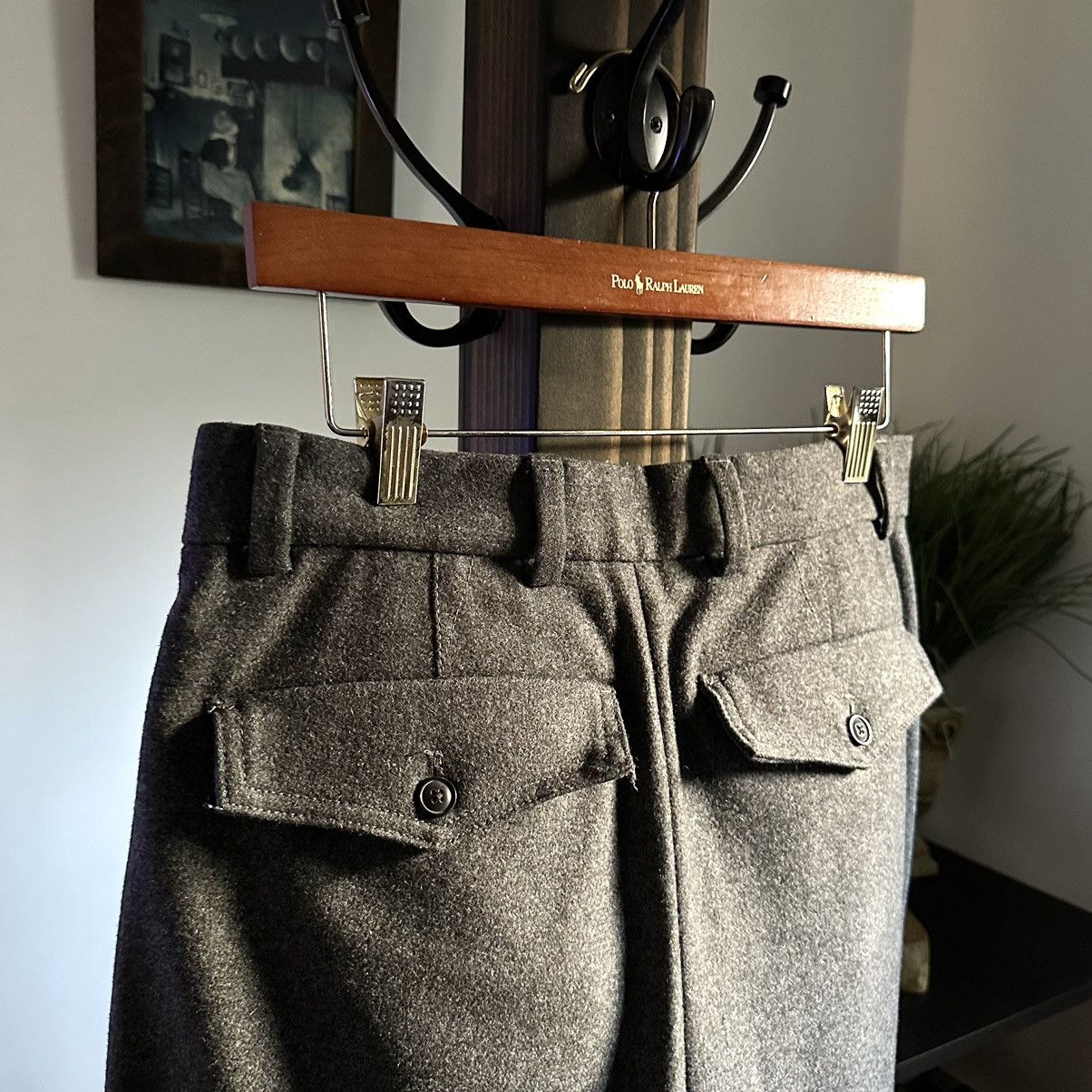 Banana Republic 🌿Banana Republic Heritage Front Pocket Wool Trousers🌿 Size US 30 / EU 46 - 4 Thumbnail