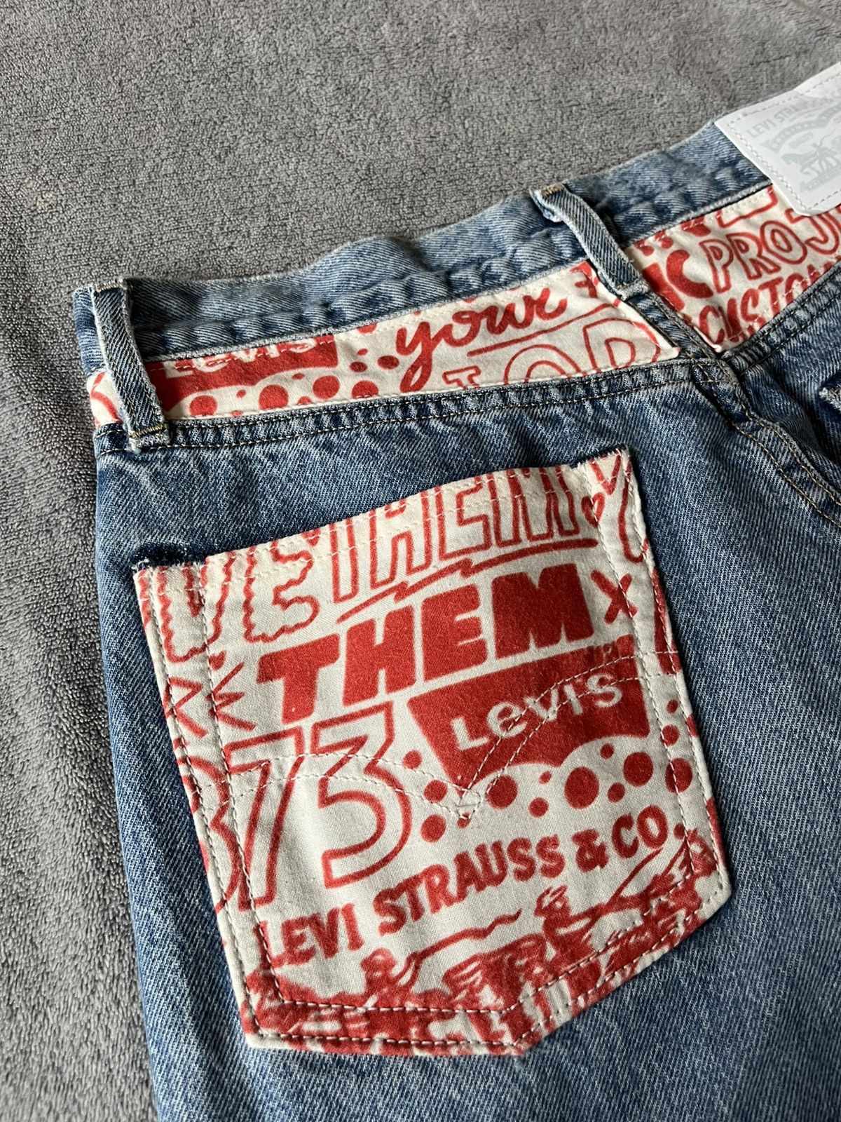 Levi's Made & Crafted Very Rare Levi’s Custom Big E 501 Farmer Collab Selvedge d Size US 28 / EU 44 - 2 Thumbnail