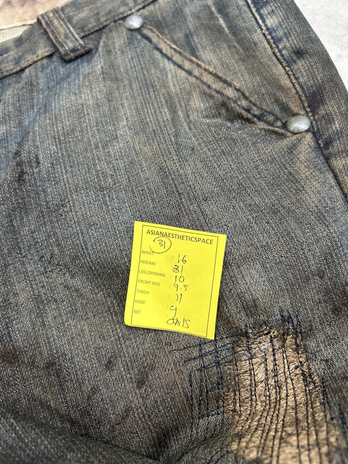Hysteric Glamour Vintage R/H Baggy Flare Mud Washed Dirty Distressed Uruboro Size US 31 - 19 Thumbnail