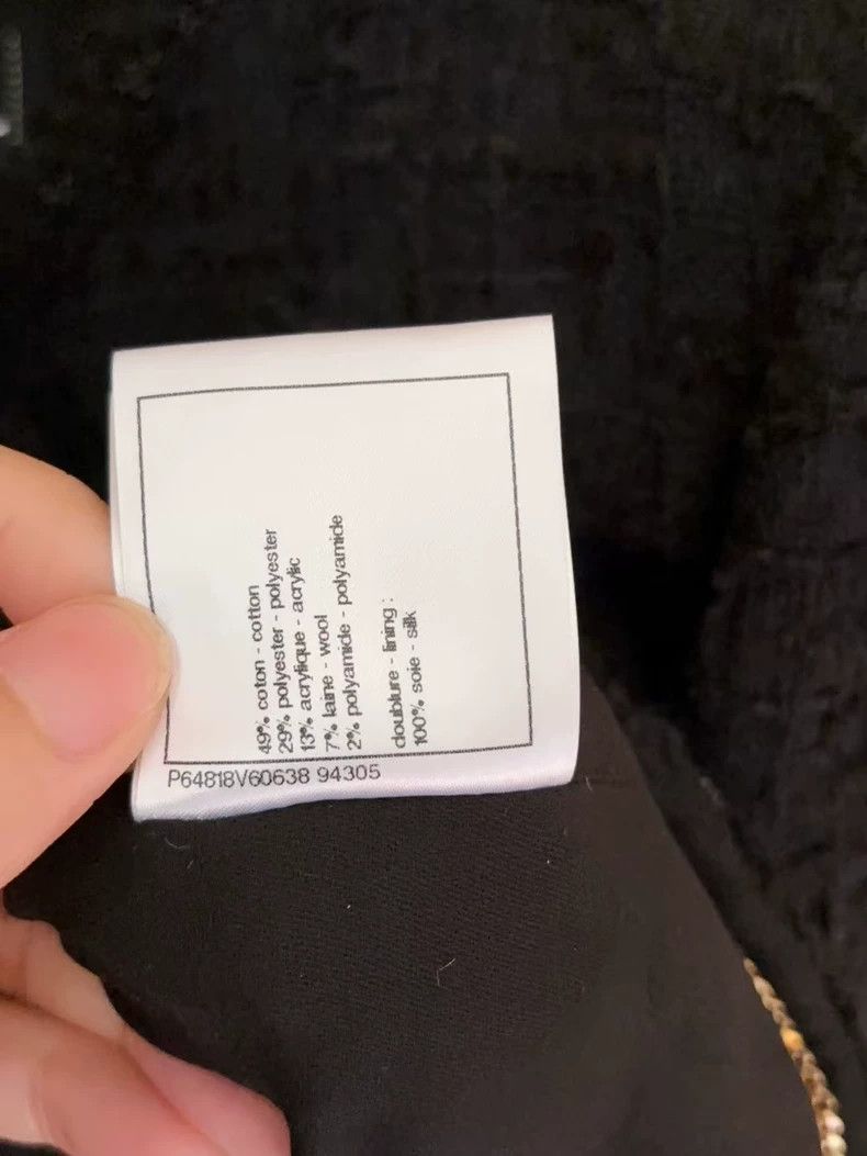 Chanel Chanel 20B classic black two-pocket woven jacket Size XS / US 0-2 / IT 36-38 - 8 Thumbnail
