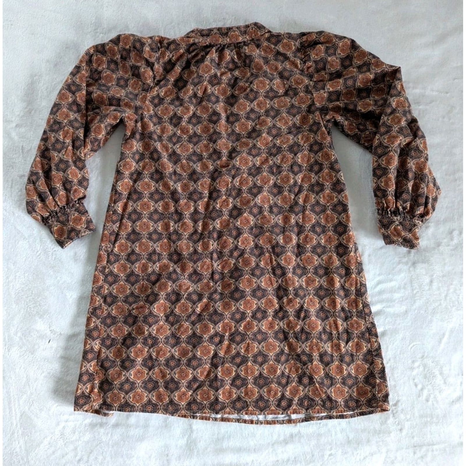 Banana Republic VINTAGE Banana Republic Corduroy Dress Sz XS Boho Retro 70's Hippie Long Sleeve Womens Size XS / US 0-2 / IT 36-38 - 2 Thumbnail