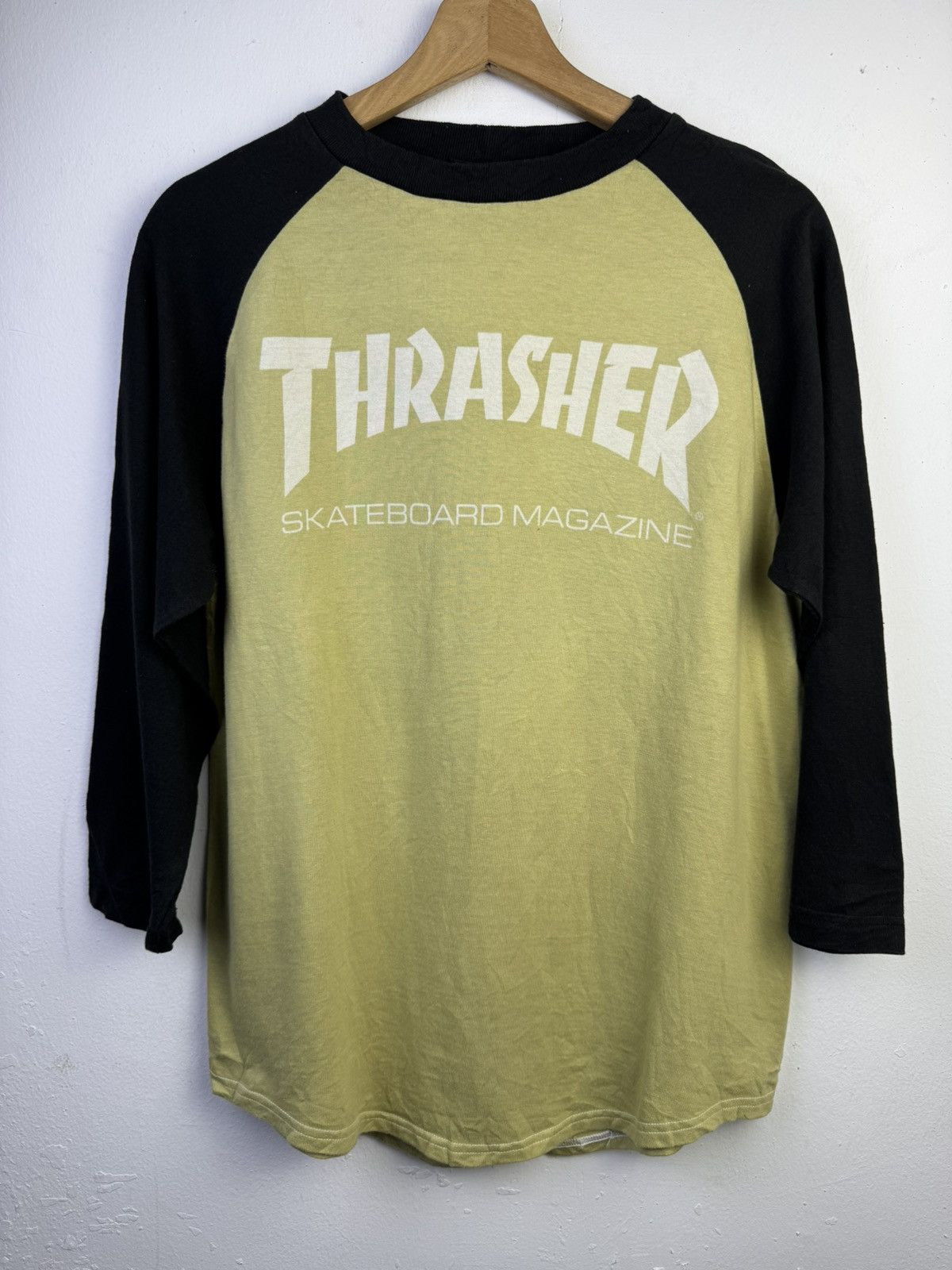 Thrasher Thrasher Men's 3/4 sleeve raglan T-shirt with a logo Size US M / EU 48-50 / 2 - 1 Thumbnail