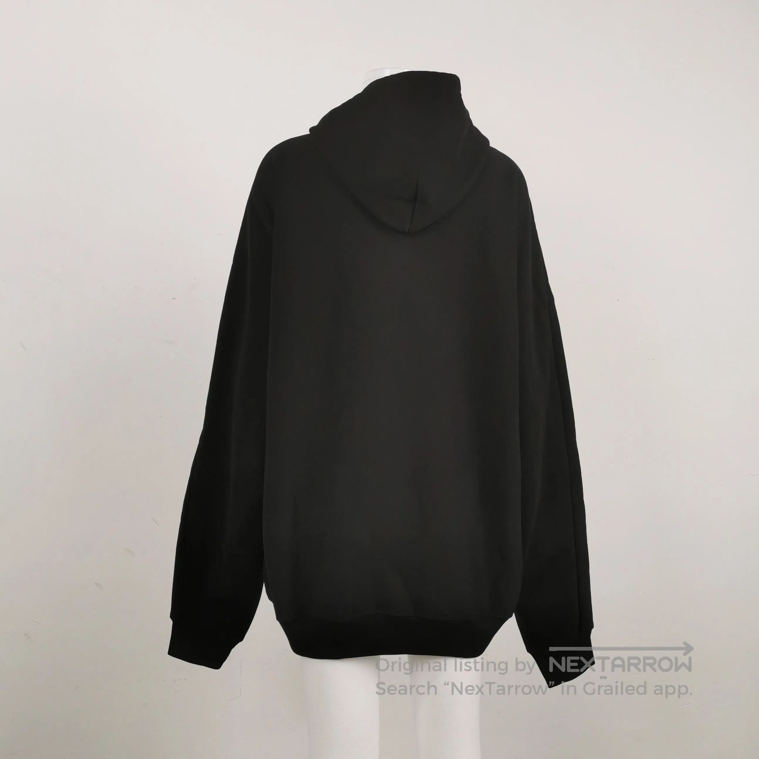Balenciaga S Size Cotton Solid Hooded Sweatshirt.