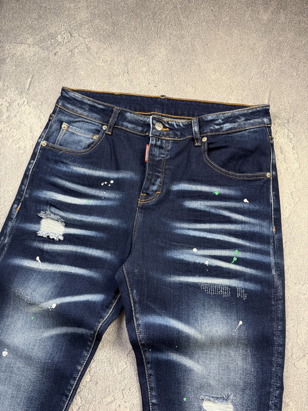 Dsquared2 Dsquared Jeans Italian Designer Navy Denim Rare Vintage Y2K Size US 34 / EU 50 - 3 Thumbnail