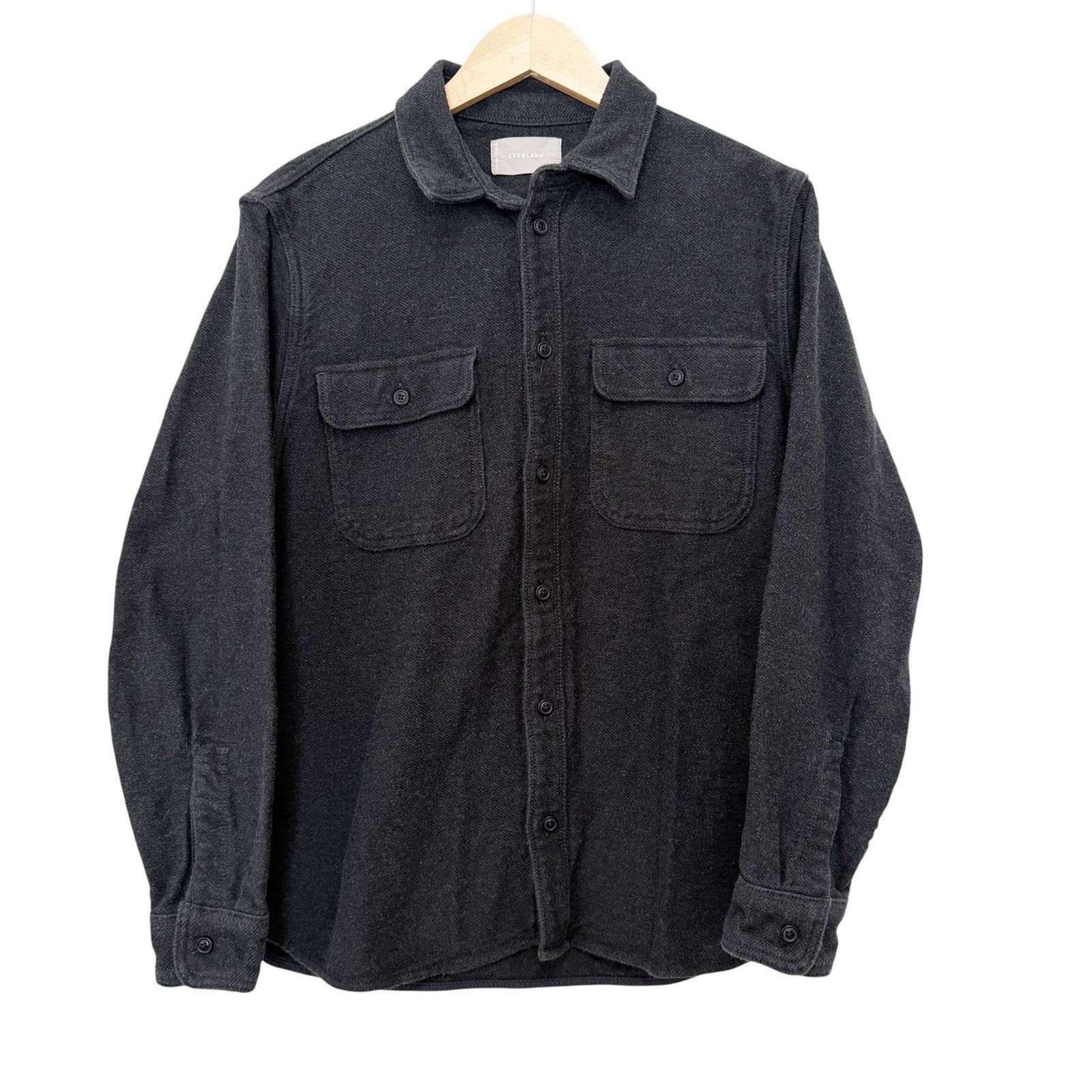 Everlane Everlane Gray Heavyweight Flannel Button Down Sz L Size US L / EU 52-54 / 3 - 2 Thumbnail