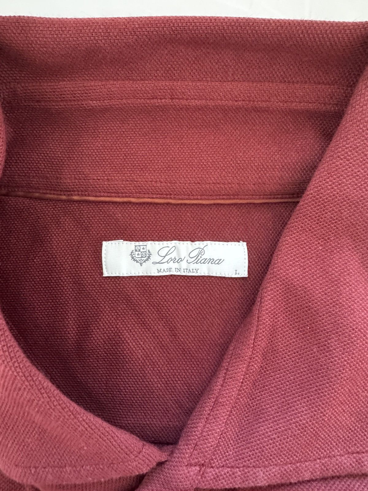 Loro Piana Loro Piana Burgundy Button Up Knit Long Sleeve Size US L / EU 52-54 / 3 - 1 Thumbnail