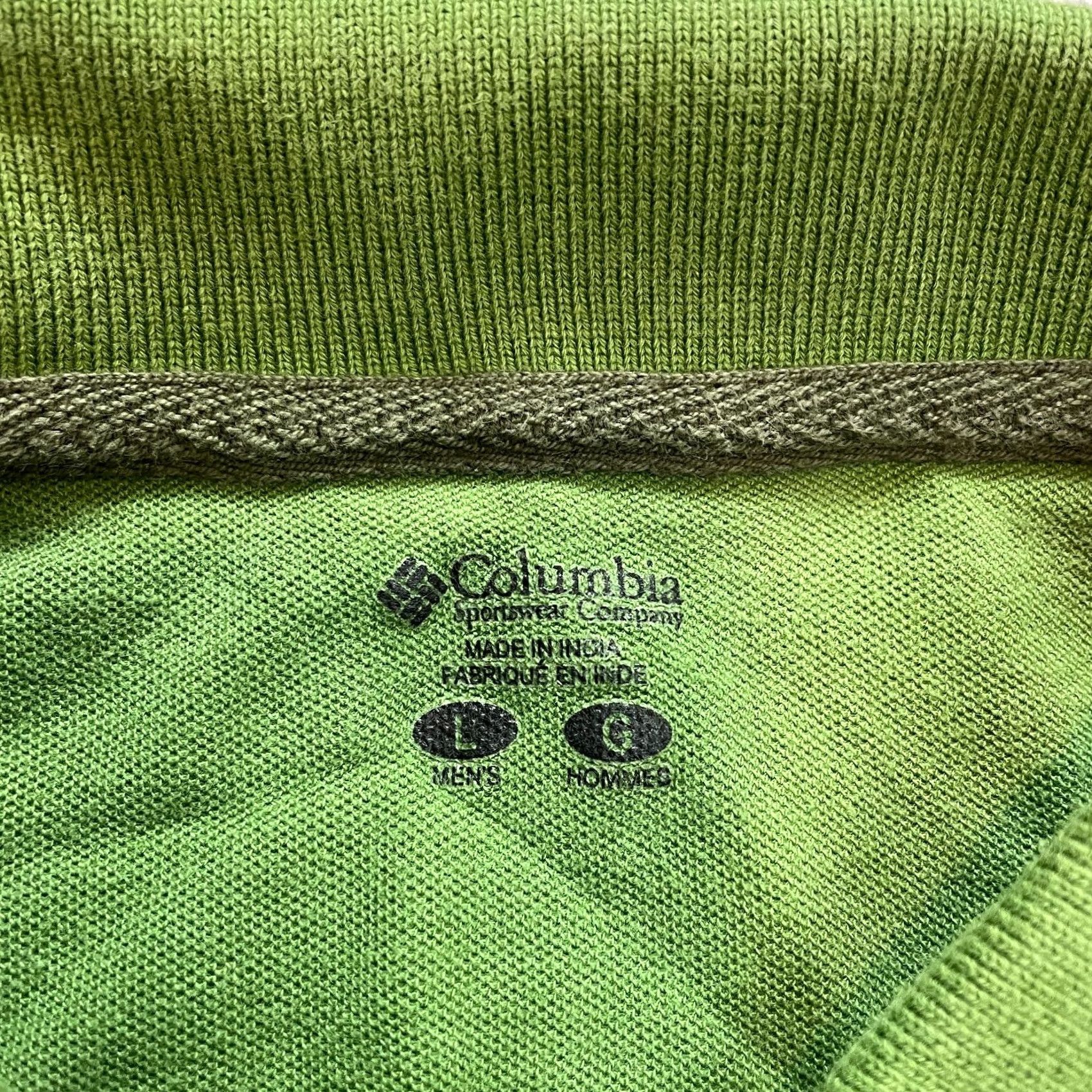 Vintage Columbia Polo Shirt Mens Large Green Cotton Golf Preppy Chest Logo Collar Shirt Short Sleeve Casual Size US L / EU 52-54 / 3 - 3 Thumbnail
