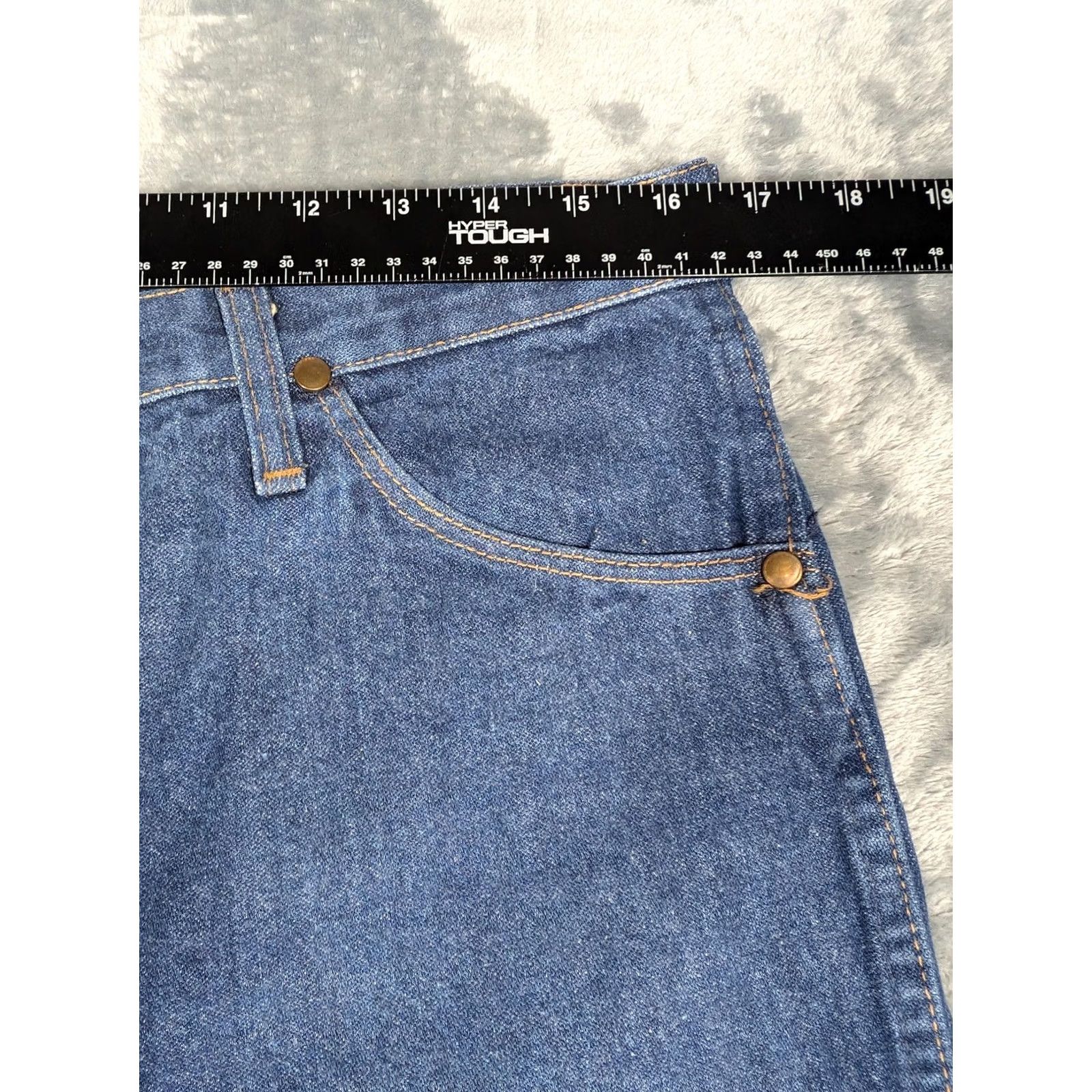 Wrangler VINTAGE Wrangler Jeans Mens 34x36 Blue 936PWD Cowboy Cut Western Straight Size US 34 / EU 50 - 2 Thumbnail