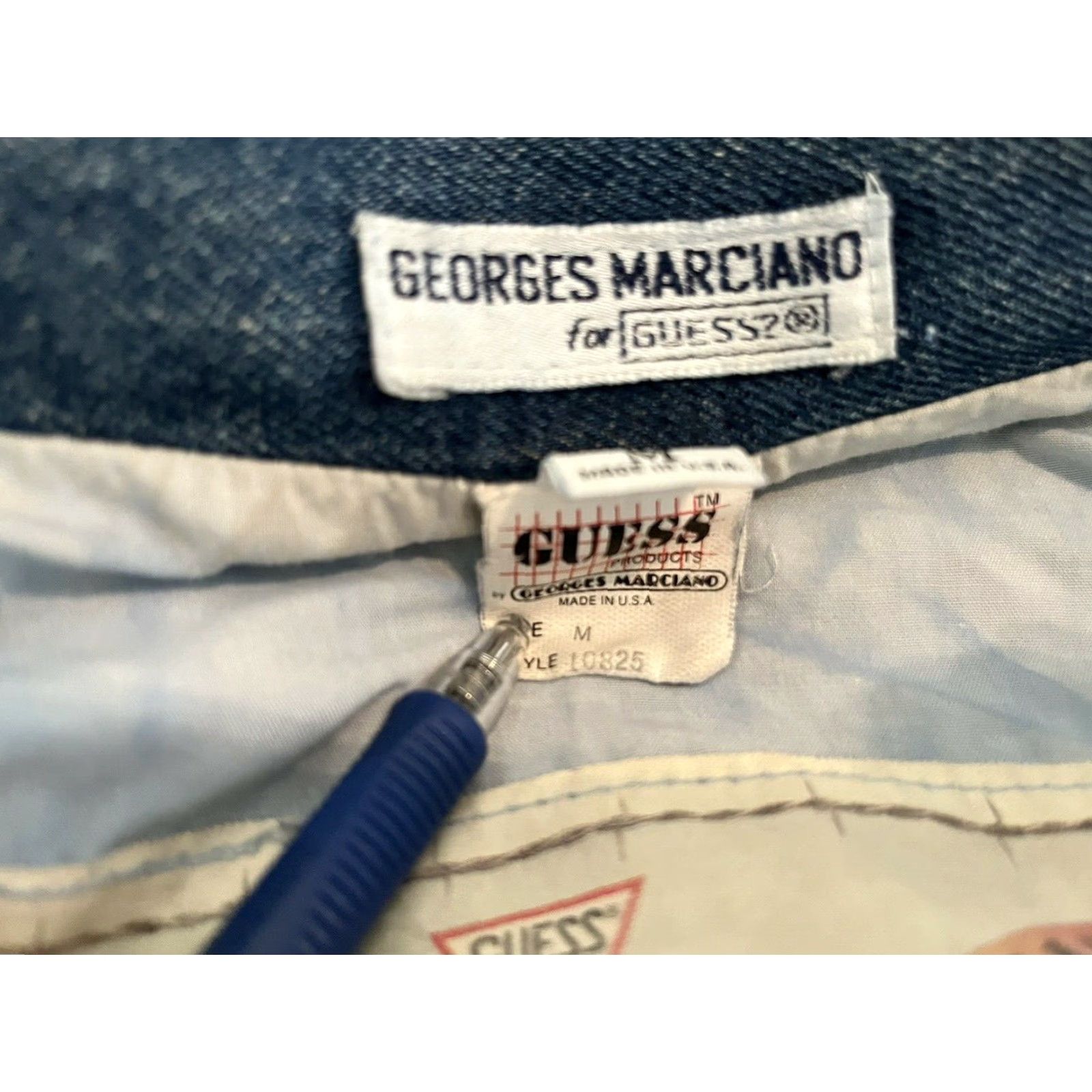 Guess VINTAGE GUESS Denim Jacket Georges Marciano Medium Made in USA Blue 10825 Men Jacket/ Jacket 1983 Size US M / EU 48-50 / 2 - 7 Thumbnail