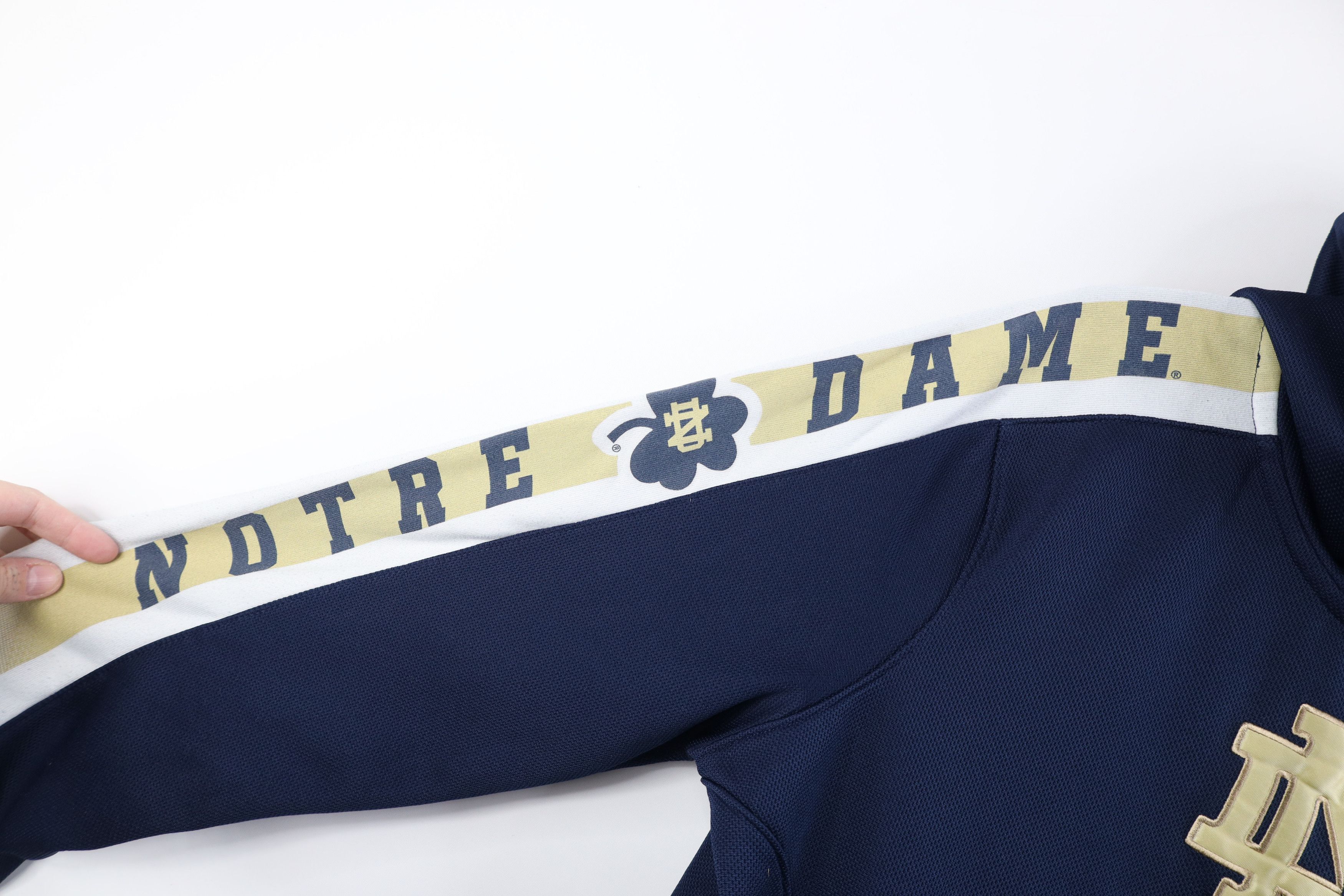 Adidas Vintage Y2K Adidas Notre Dame University Hoodie Sweatshirt Size US XL / EU 56 / 4 - 6 Thumbnail