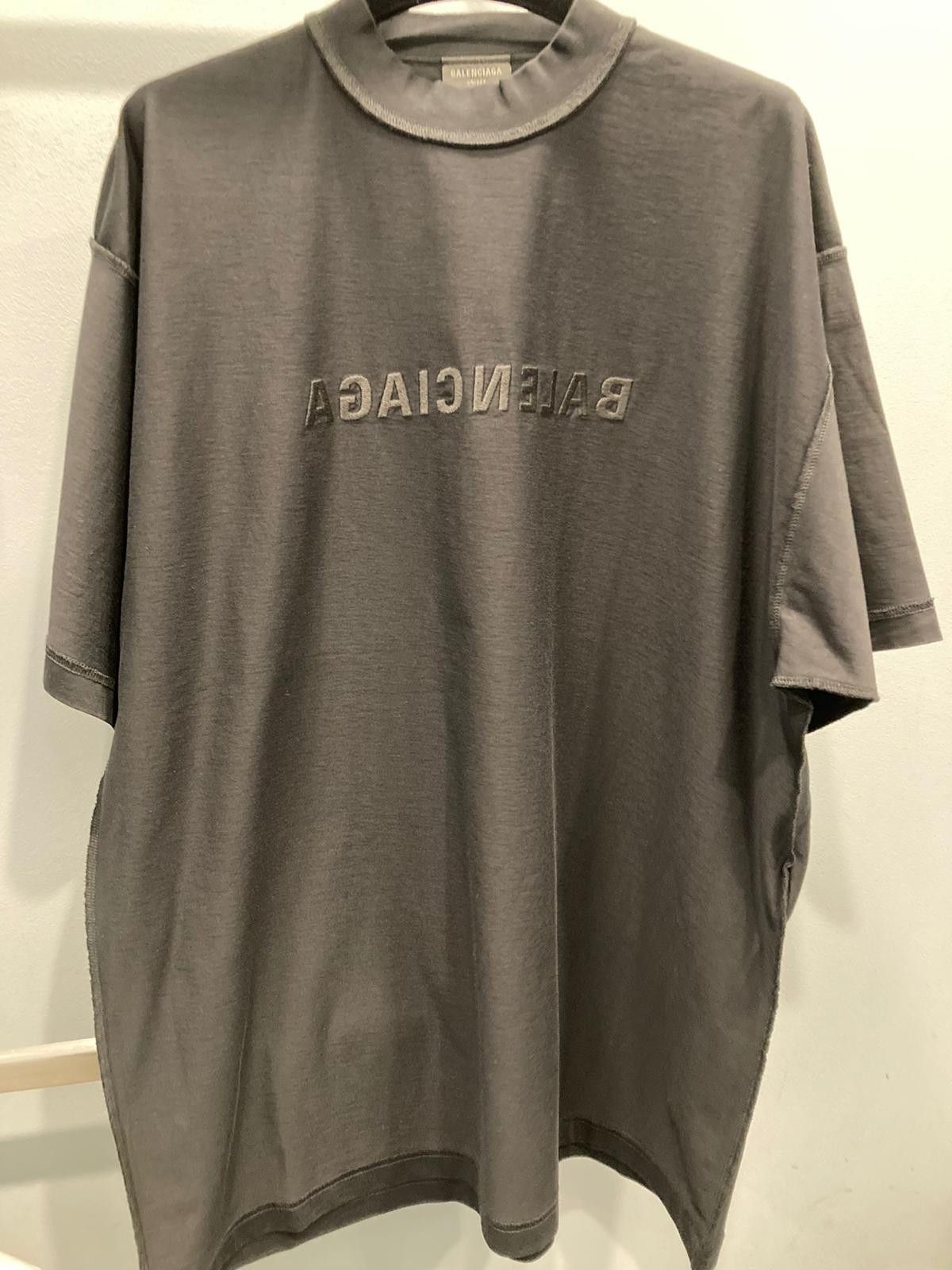 image of Balenciaga O1La1Rc1A0224 Inside Out T-Shirt In Brown, Men's (Size Small)