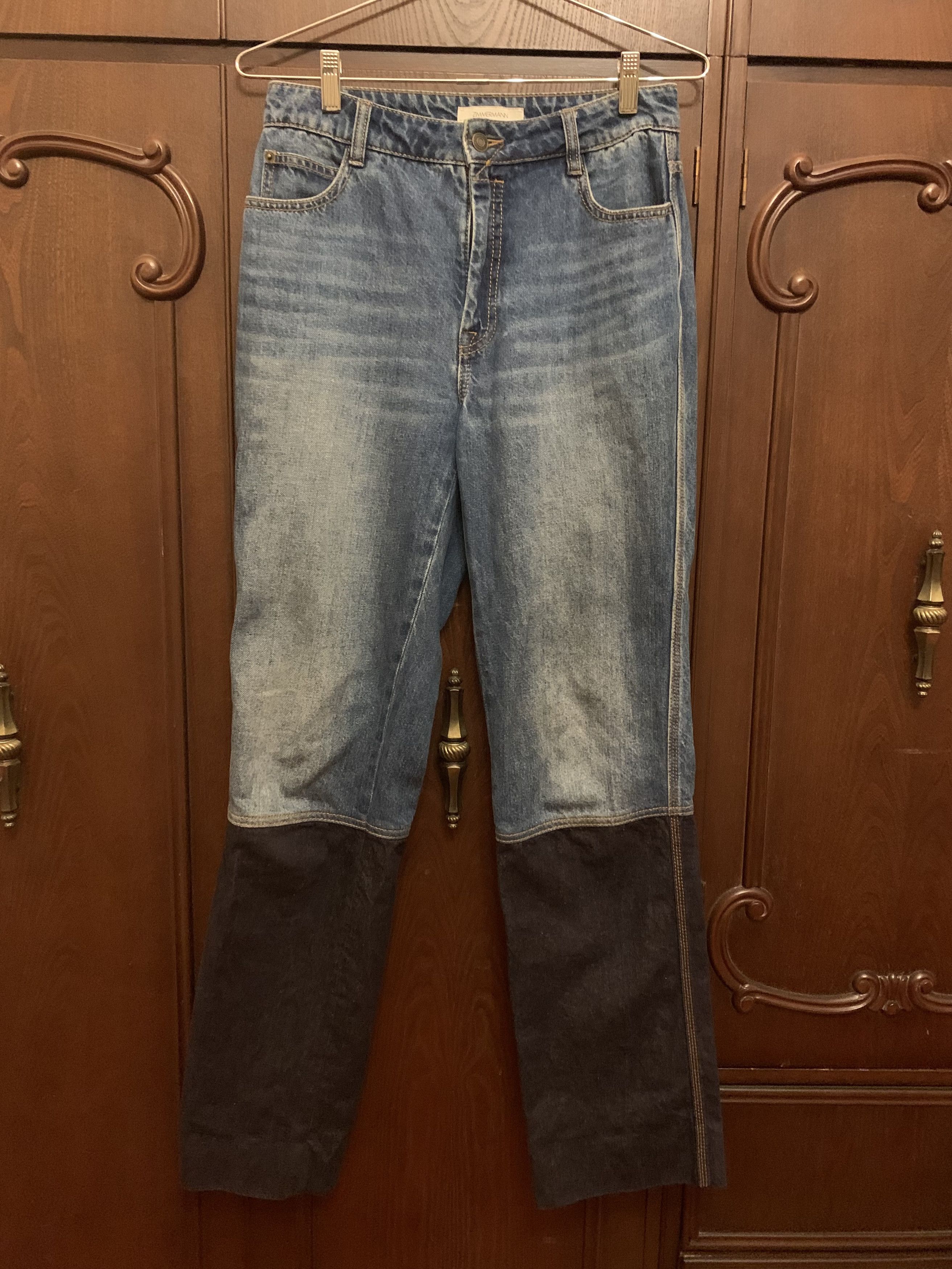 Zimmermann Two-tone rhythmic pencil jeans Size 28" / US 6 / IT 42 - 1 Thumbnail