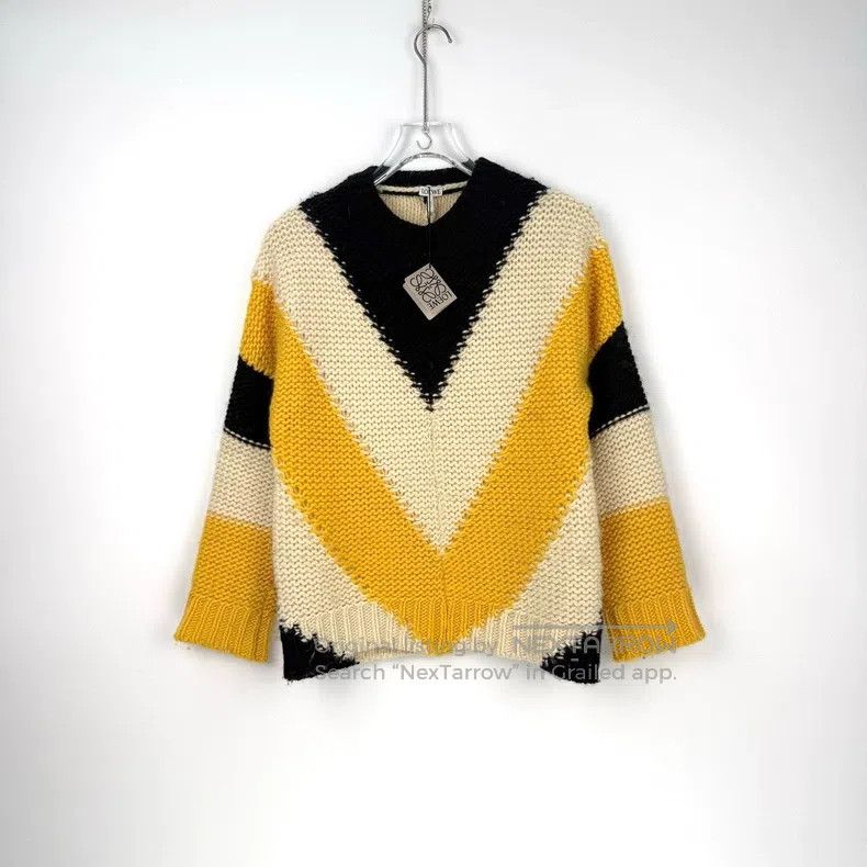 Loewe Loewe Yellow twill wool sweater Size S / US 4 / IT 40 - 3 Thumbnail