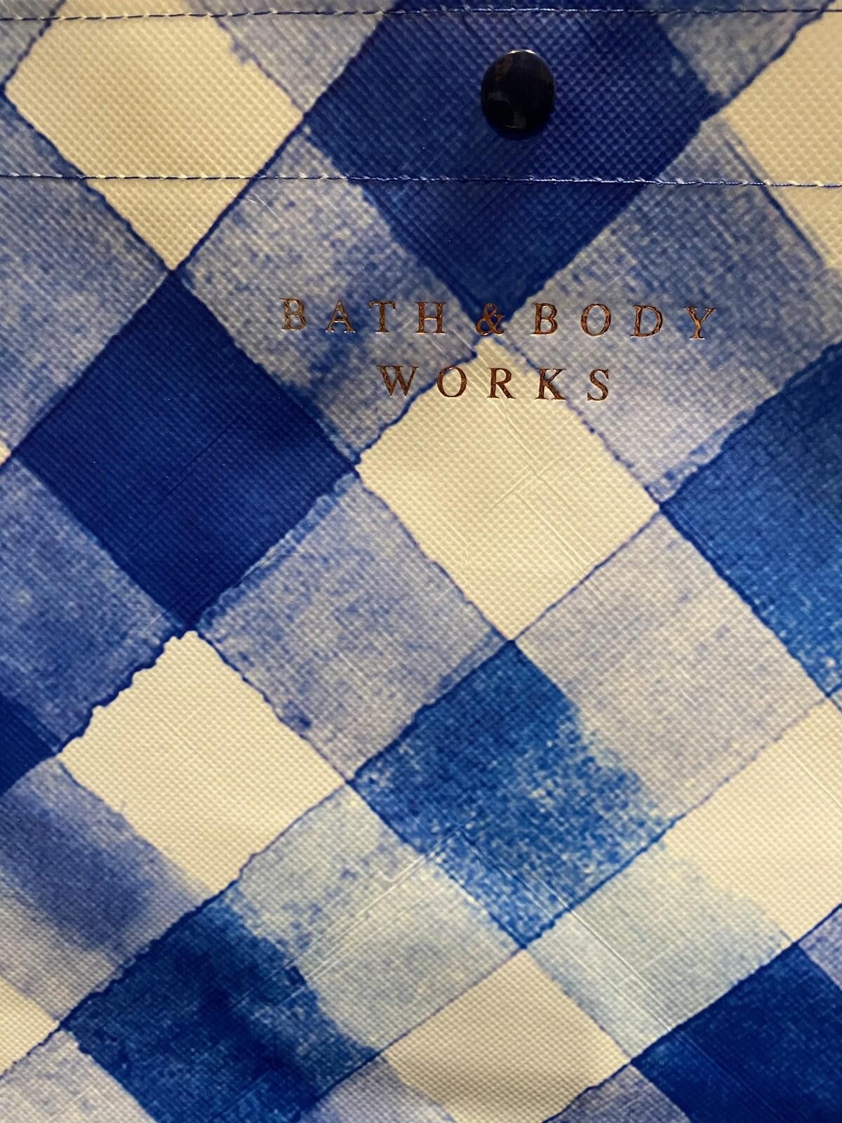 Other Bath And Body Works Blue & White Gingham Tote Bag Gift BAG Size ONE SIZE - 2 Thumbnail