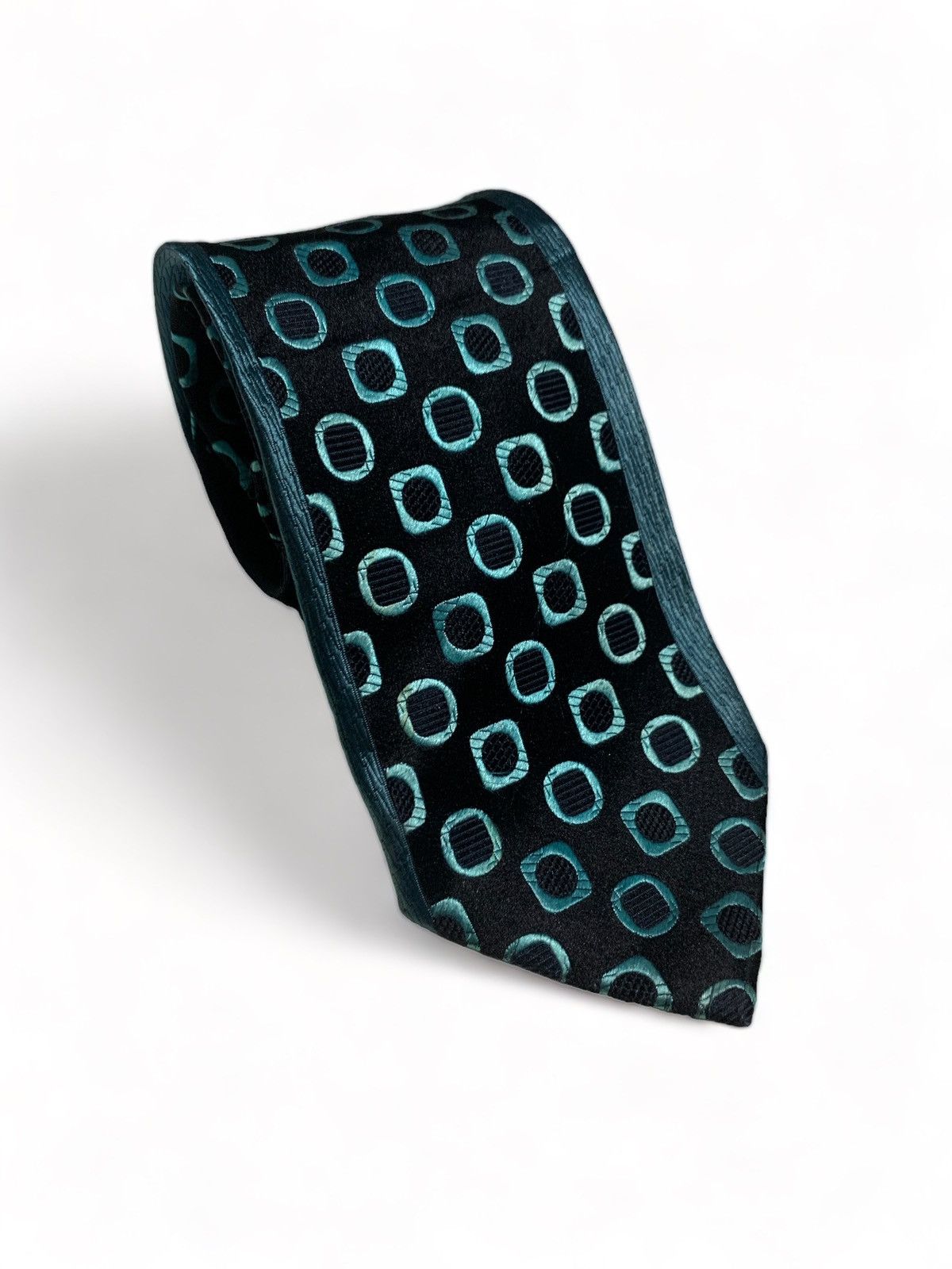 MCM boxs pattern silk neck tie
