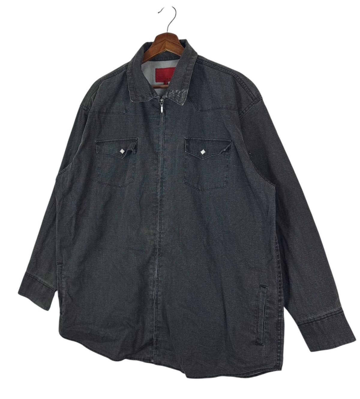 Vintage VINTAGE TOM JEANS WESTERN STYLE DENIM JACKET Size US XL / EU 56 / 4 - 3 Thumbnail