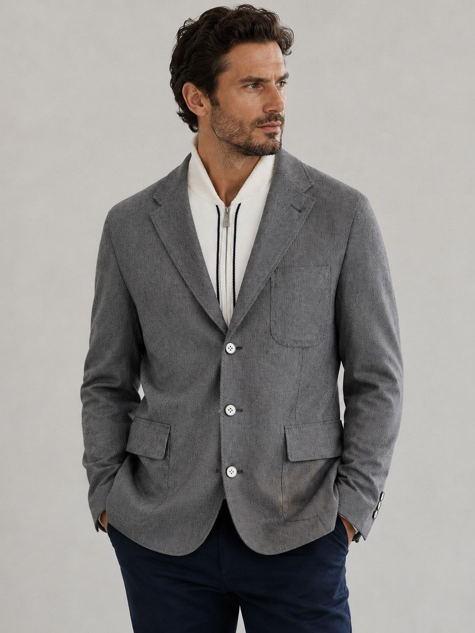 Corneliani Corneliani ID Blazer Jacket Removable Bib US 42R EU 52 Italy Size 42R - 1 Thumbnail