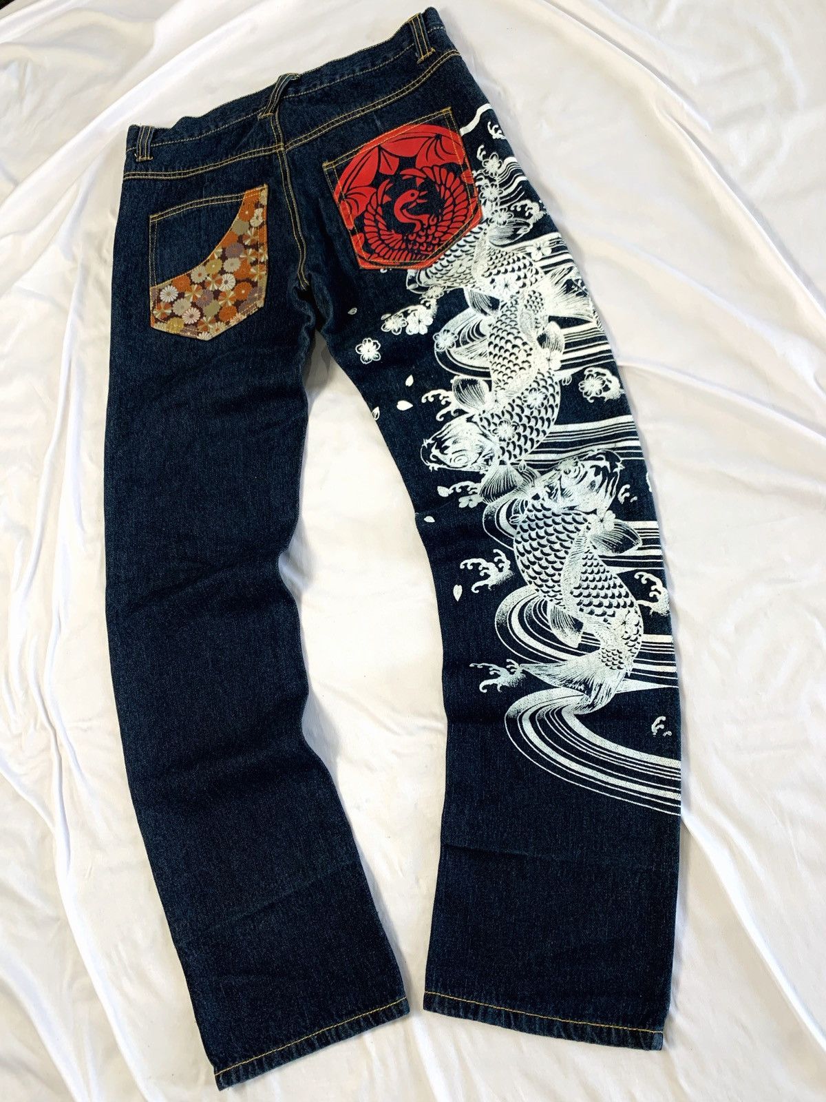 Japanese Brand japanese brand koi sukajan denim japan Size US 29 - 8 Thumbnail