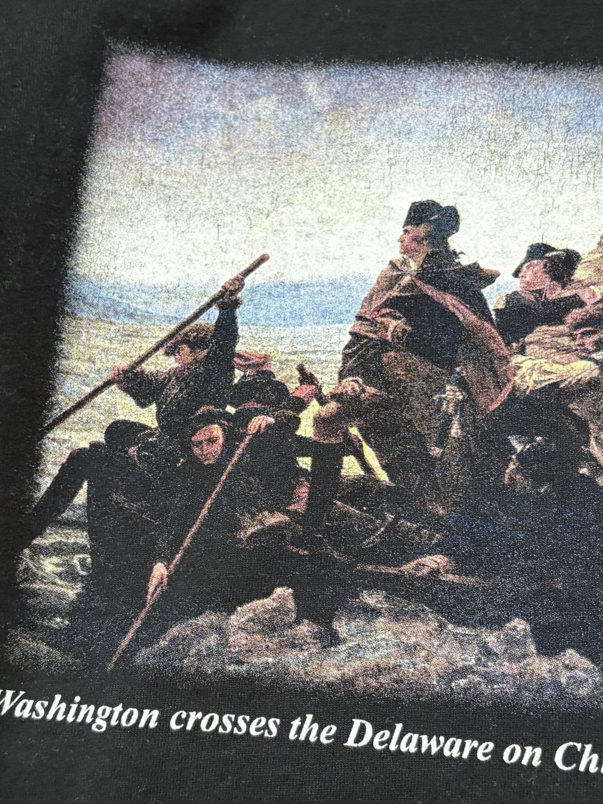 Vintage 90s Washington Crossing Delaware Vintage World War II Tee Size US L / EU 52-54 / 3 - 3 Thumbnail
