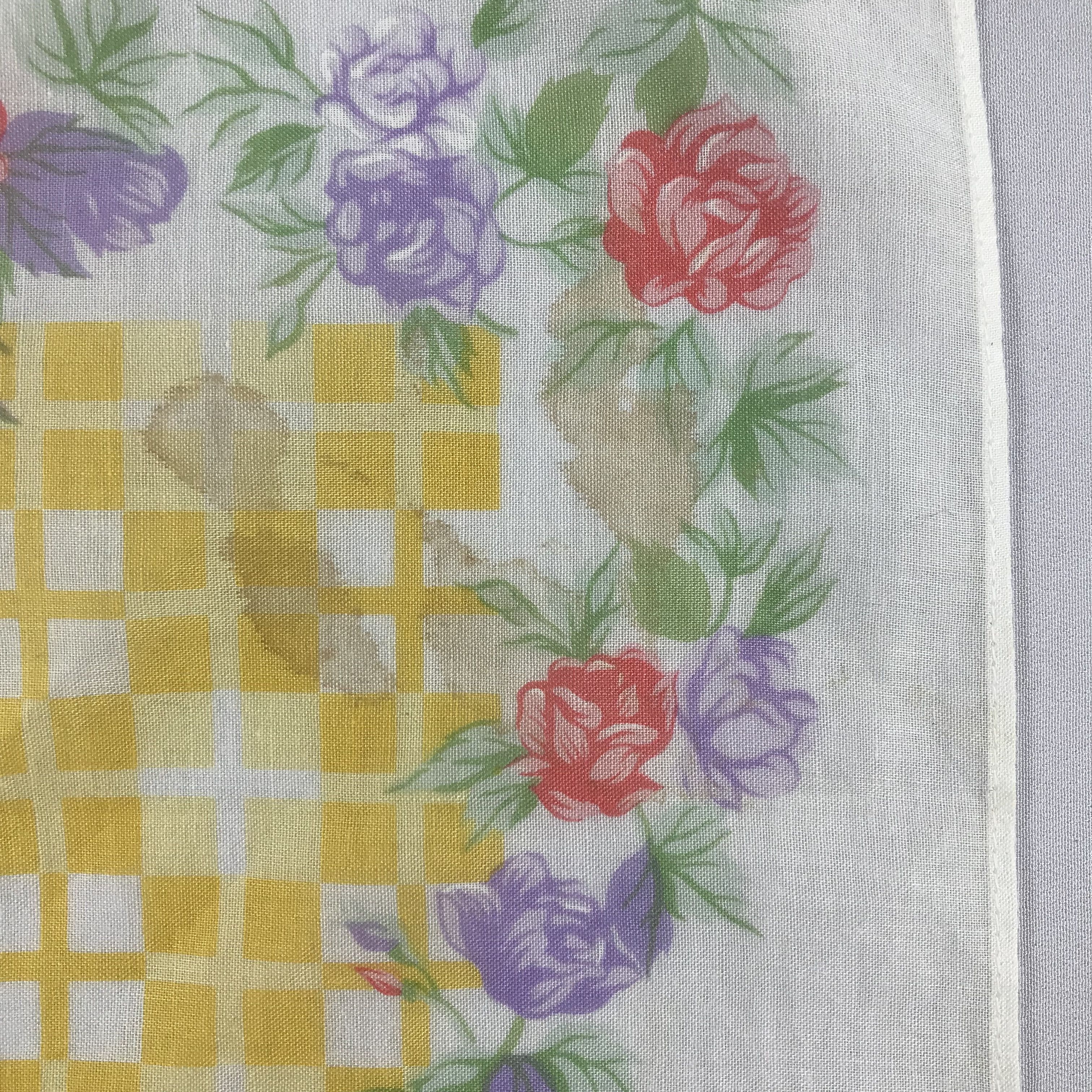 Hanae Mori × Vintage Hanae Mori Bandana / Handkerchief / Neckerchief -S2485 Size ONE SIZE - 3 Thumbnail