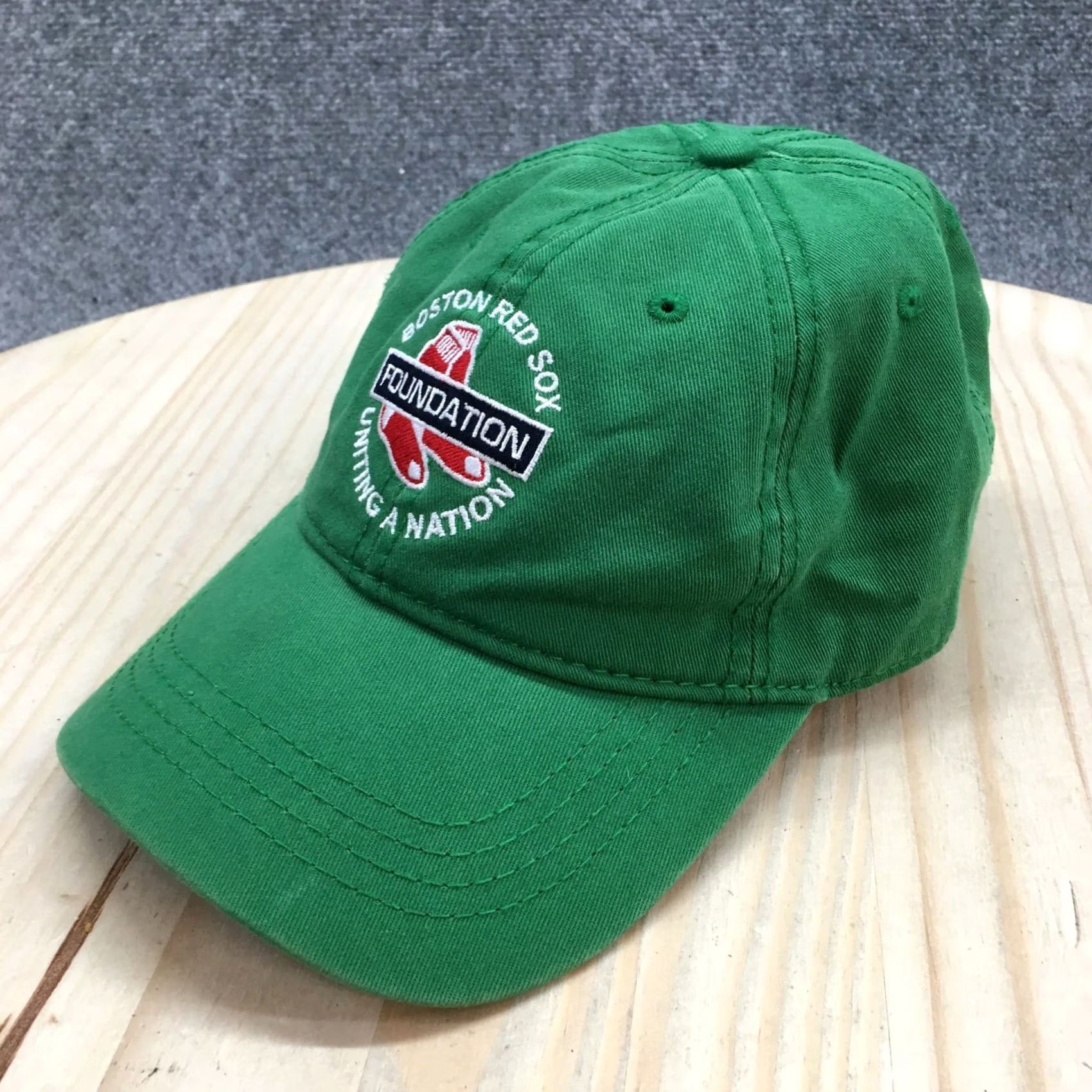 Vintage Boston Red Sox Uniting A Nation Baseball Cap Hat Mens Green One Size Size ONE SIZE - 2 Thumbnail