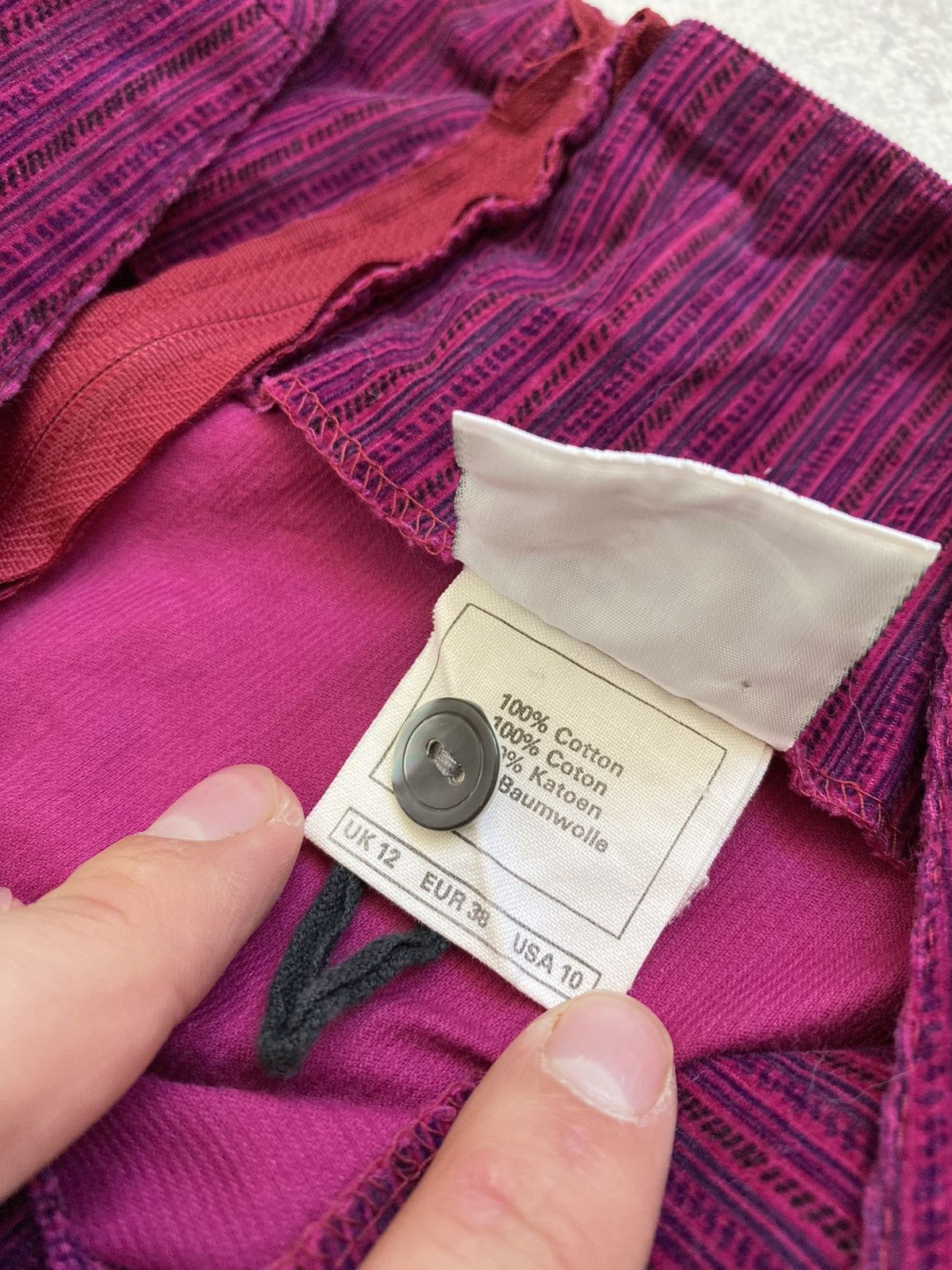 Laura Ashley Vintage 80s Laura Ashley Pink/Purple Belted Midi Dress Size M / US 6-8 / IT 42-44 - 19 Thumbnail