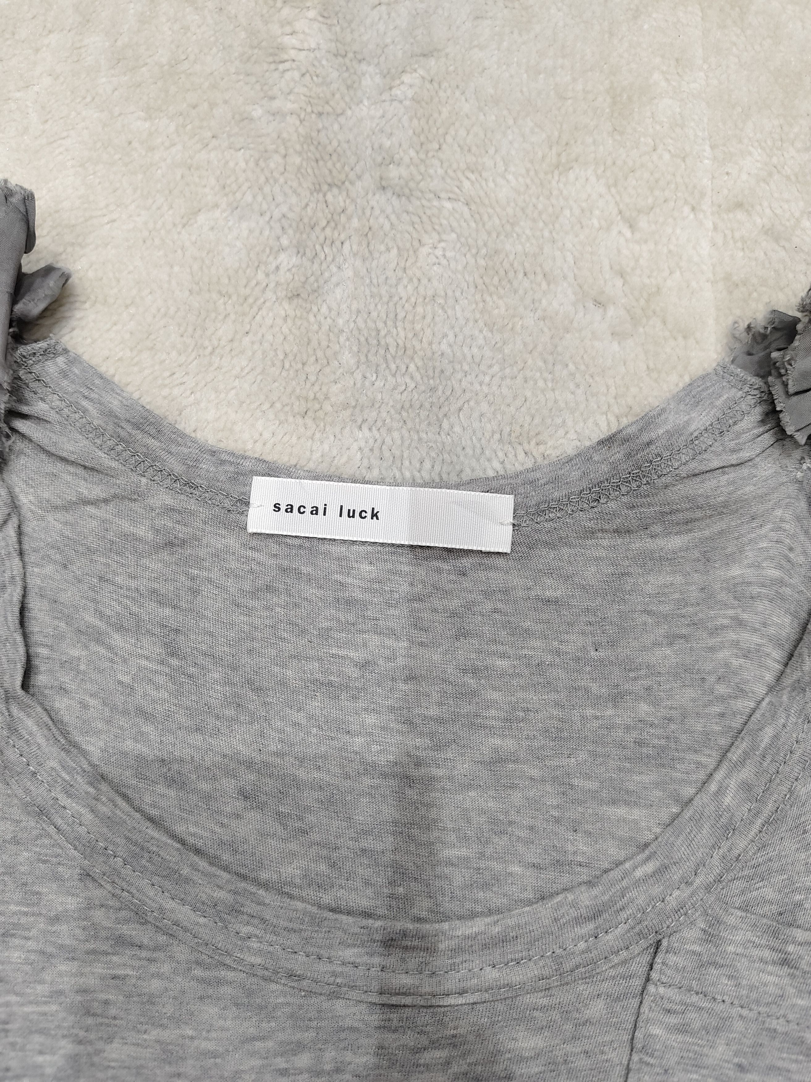 Sacai Sacai Luck 🇯🇵 Hybrid Sleeve Pocket Tshirt Size M / US 6-8 / IT 42-44 - 6 Thumbnail
